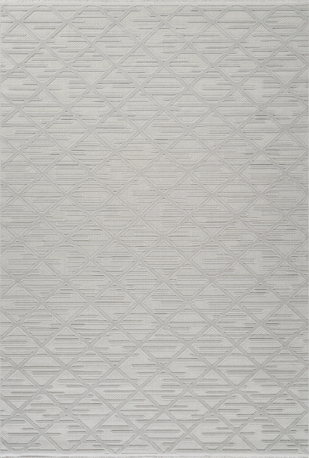 İskandinav Tarzı Kabartmalı Kadife Halı – Yıkanabilir, Kaydırmaz, Salon, Yolluk - Gri