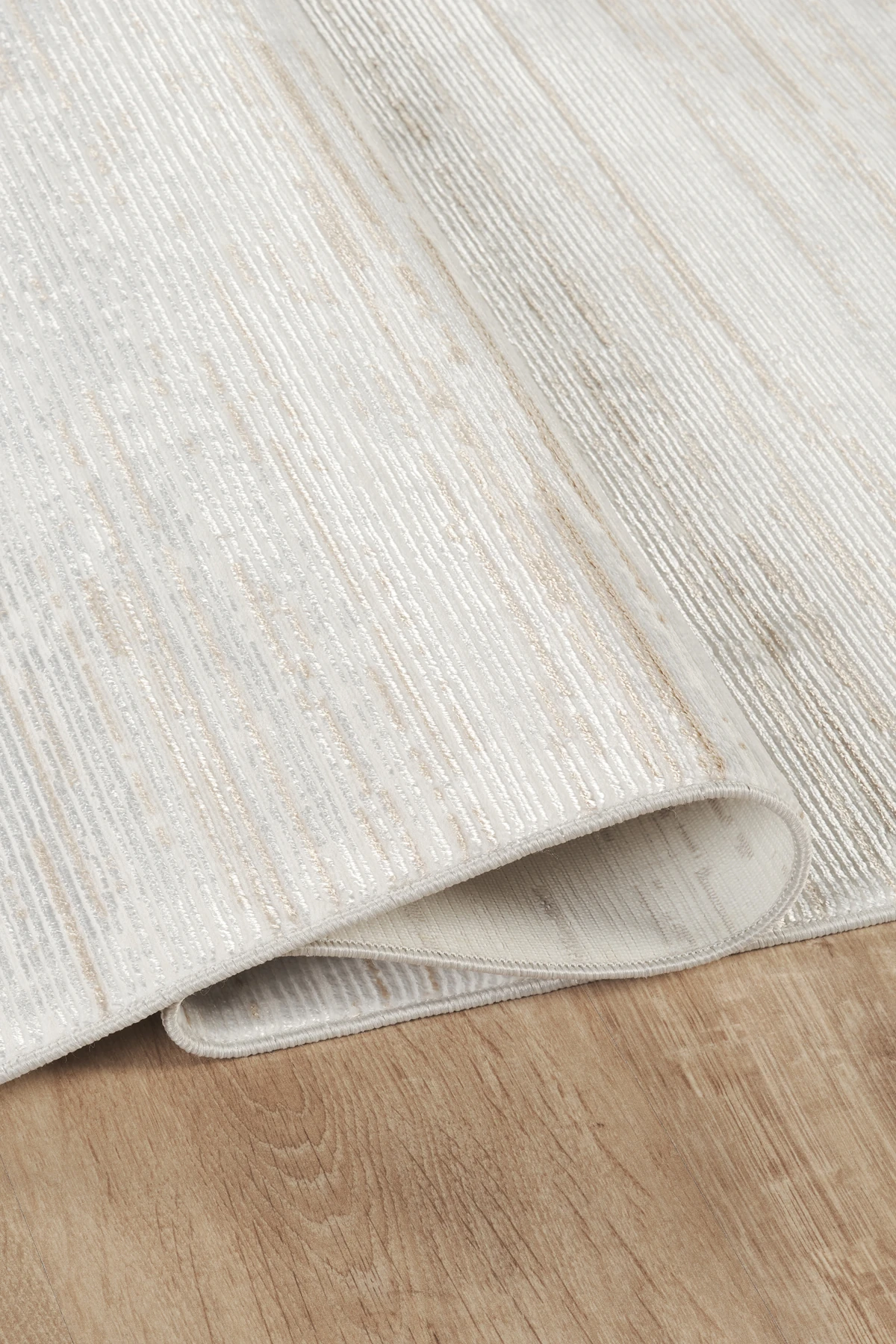 Düz ve Şık Desen, Yıkanabilir, Kaydırmaz, Toz Tutmaz Kadife Halı - Bej