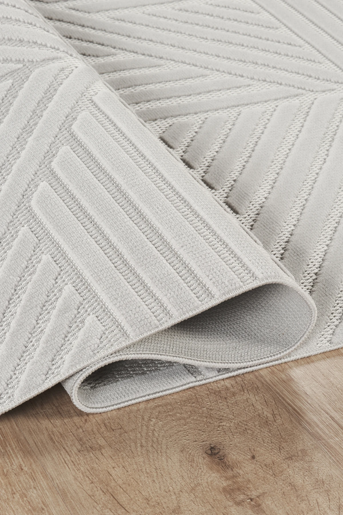 İskandinav Tarzı Kabartmalı Kadife Halı – Yıkanabilir, Kaydırmaz, Salon, Yolluk