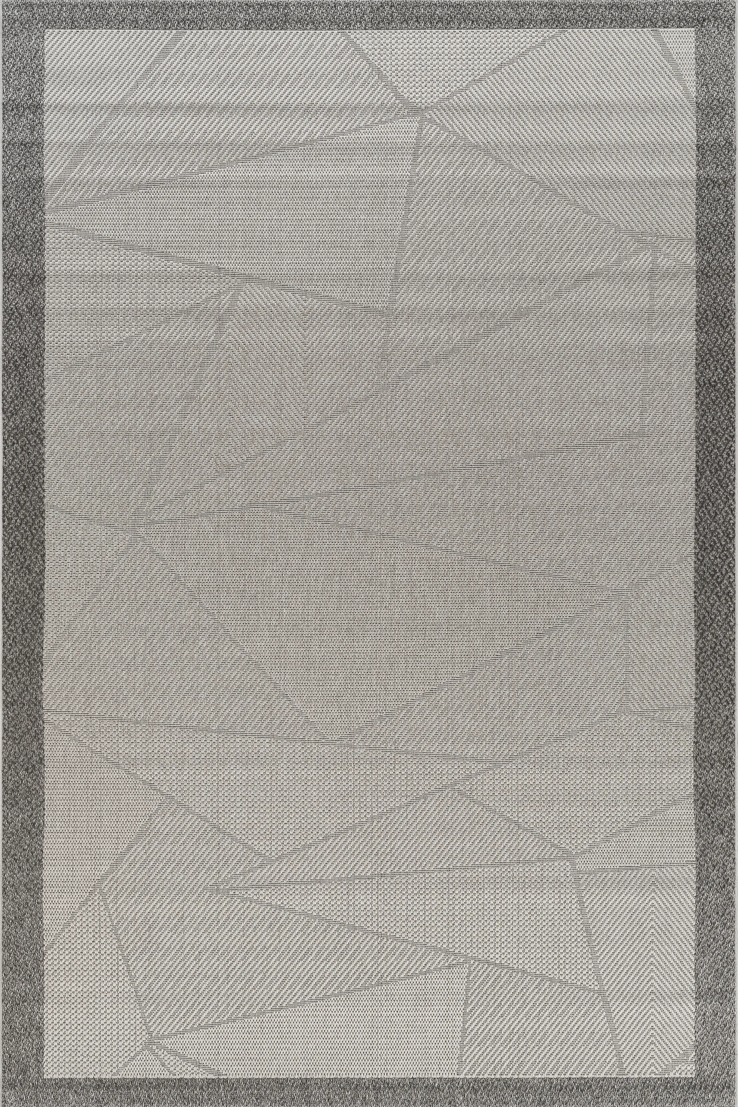 Jüt Sisal Halı Yolluk – Leke Tutmaz, Kaymaz Tabanlı, Bordürlü Mutfak ve Koridor Halısı - Gri-Antrasit