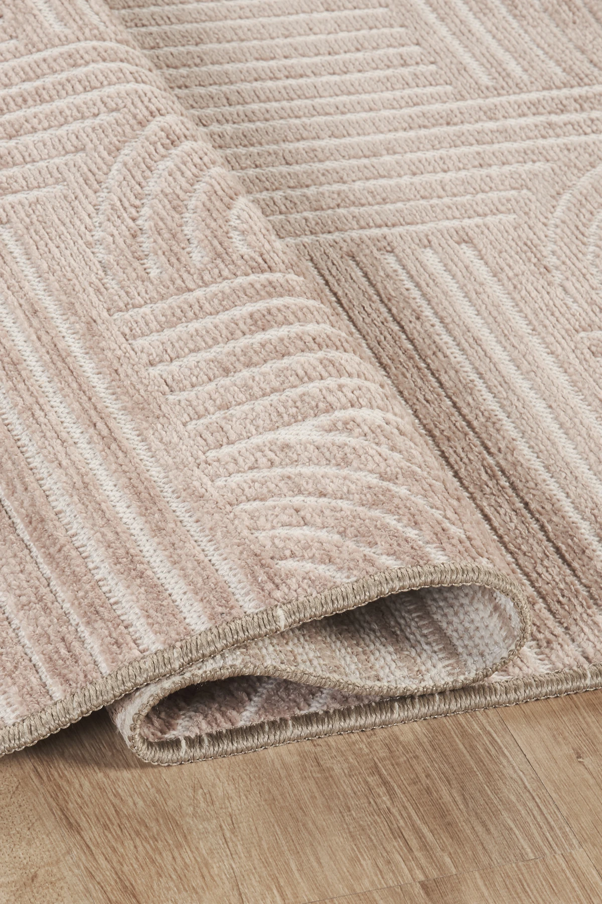 Kaydırmaz Bohem Kilim Makinada Yıkanabilir İnce Yumuşak Salon Koridor Mutfak Banyo Halısı - Vizon