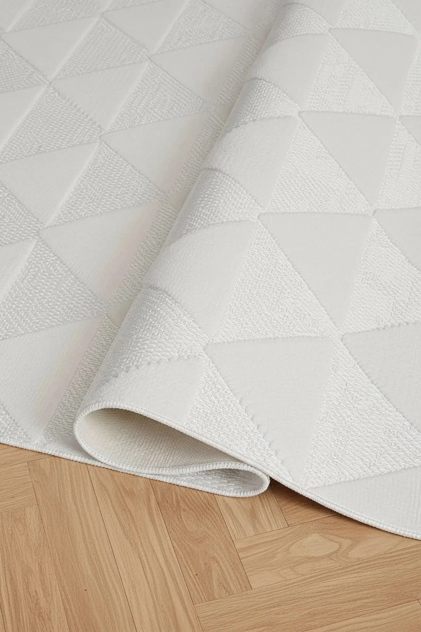 Yumuşak Dokulu Yıkanabilir Modern Üçgen Desen İskandinav Halı