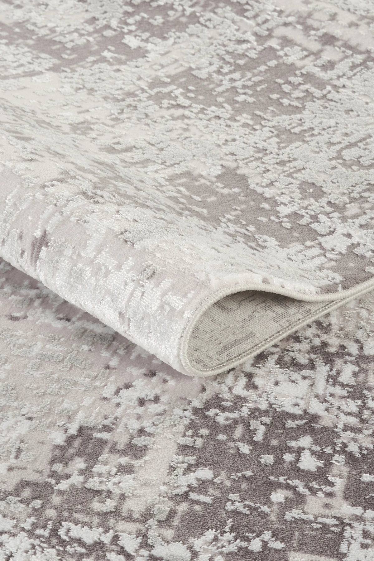 Sade Modern Desenli, Yıkanabilir, Anti-Bakteriyel Halı Yolluk Salon Koridor Paspas Halısı - Gri