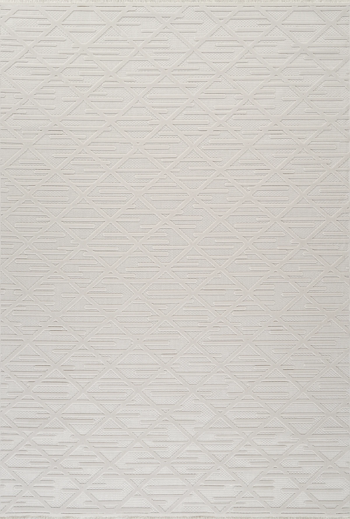 İskandinav Tarzı Kabartmalı Kadife Halı – Yıkanabilir, Kaydırmaz, Salon, Yolluk - Vizon