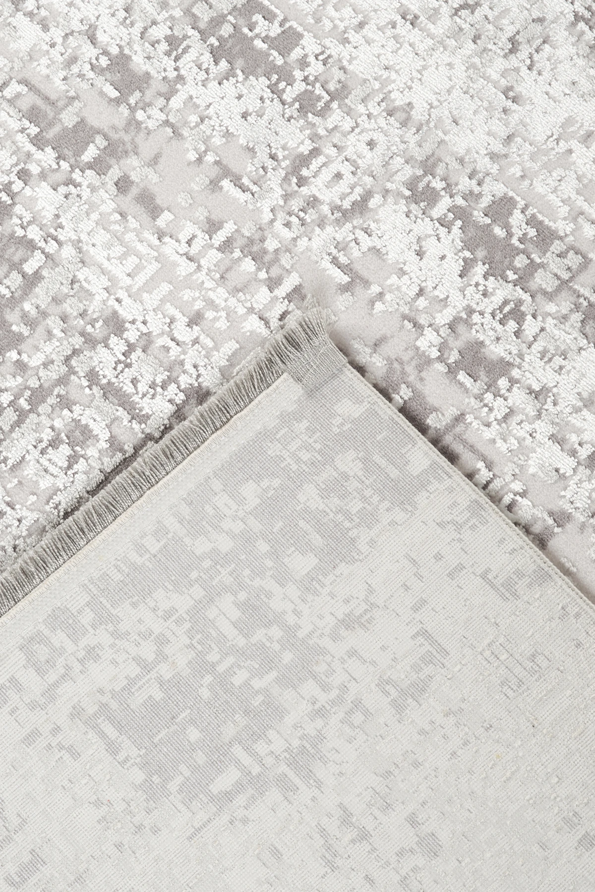 Sade Modern Desenli, Yıkanabilir, Anti-Bakteriyel Halı Yolluk Salon Koridor Paspas Halısı - Gri