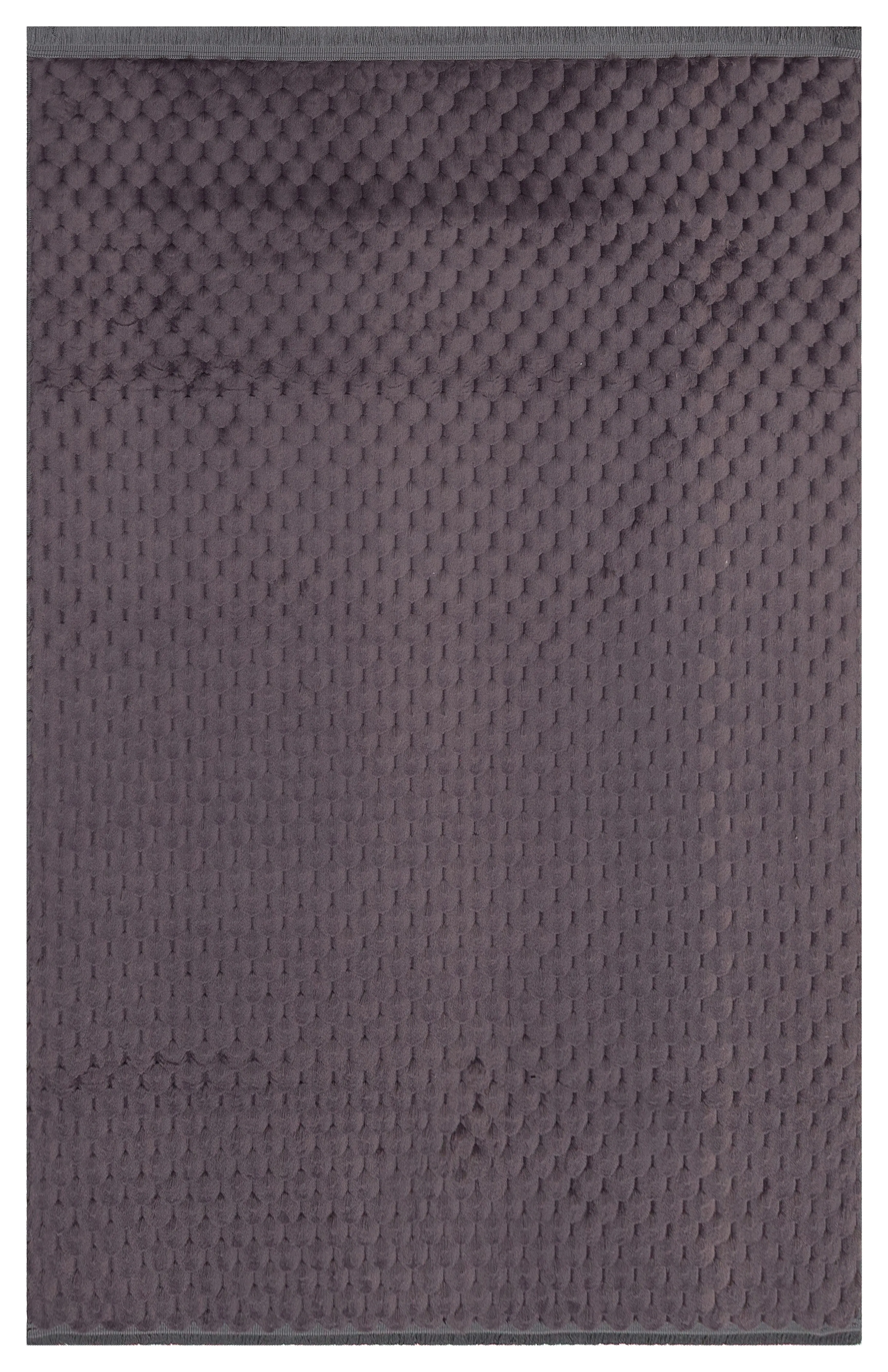 Kaydırmaz Taban Desenli Peluş Halı – Yumuşak Dokulu, Makinada Yıkanabilir, Toz Tutmaz, Modern Ev Halısı