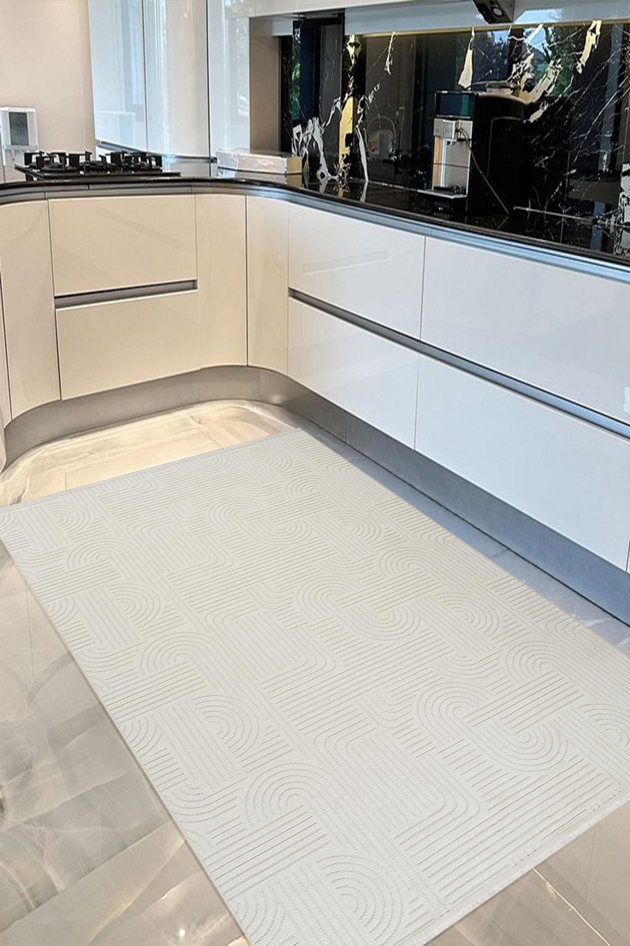 El Dokuma Görünümlü Modern Kilim Halı
