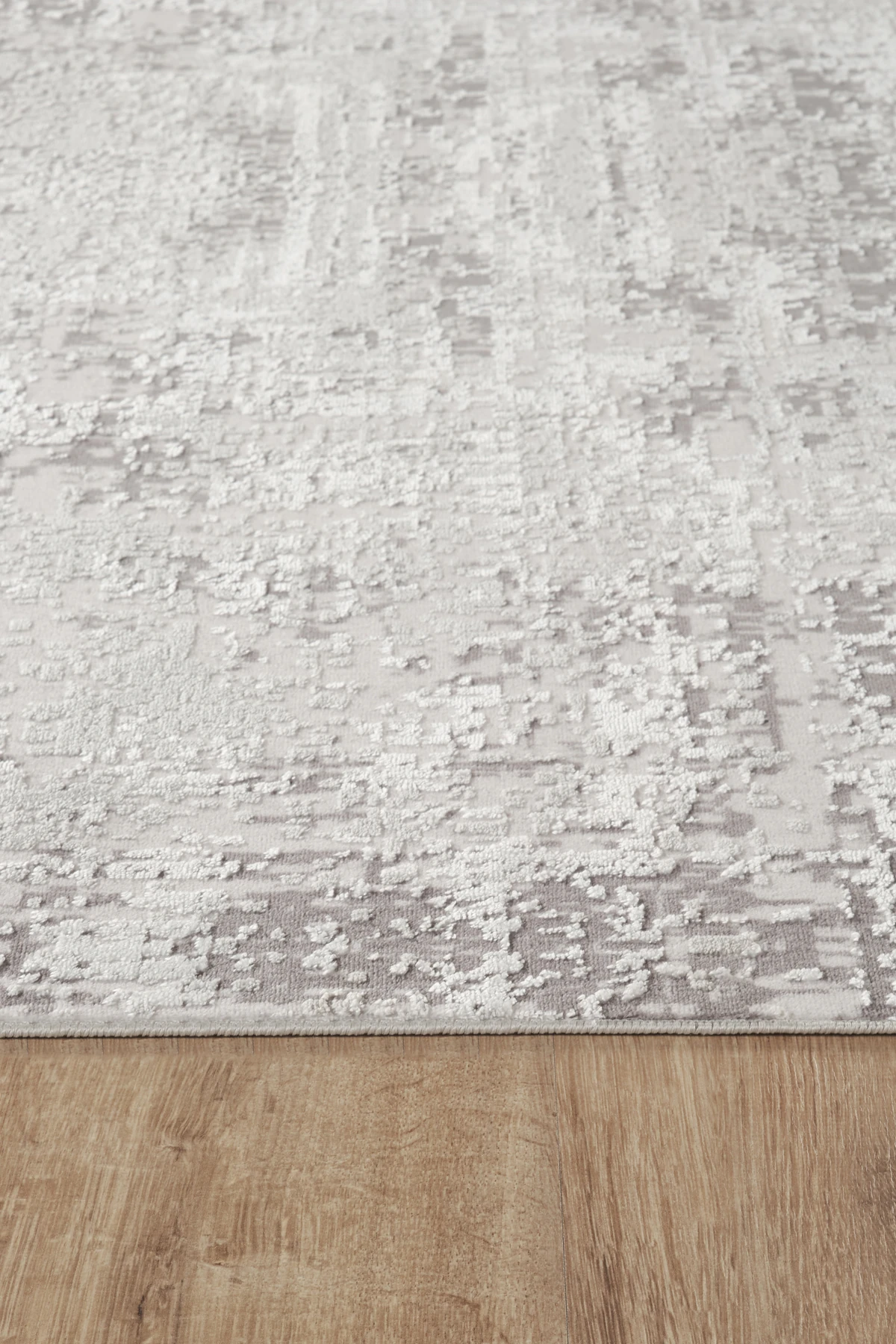 Sade Modern Desenli, Yıkanabilir, Anti-Bakteriyel Halı Yolluk Salon Koridor Paspas Halısı - Gri