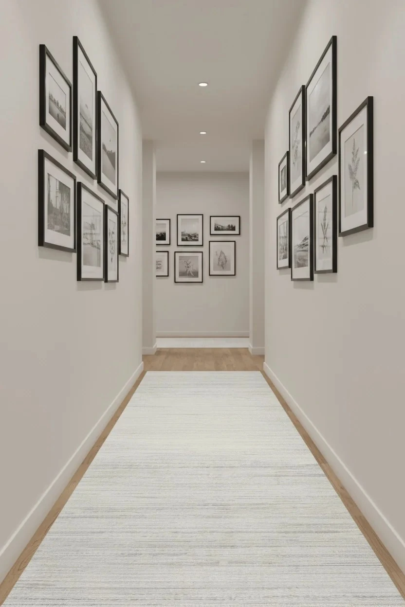 Düz ve Şık Desen, Yıkanabilir, Kaydırmaz, Toz Tutmaz Kadife Halı - Gri