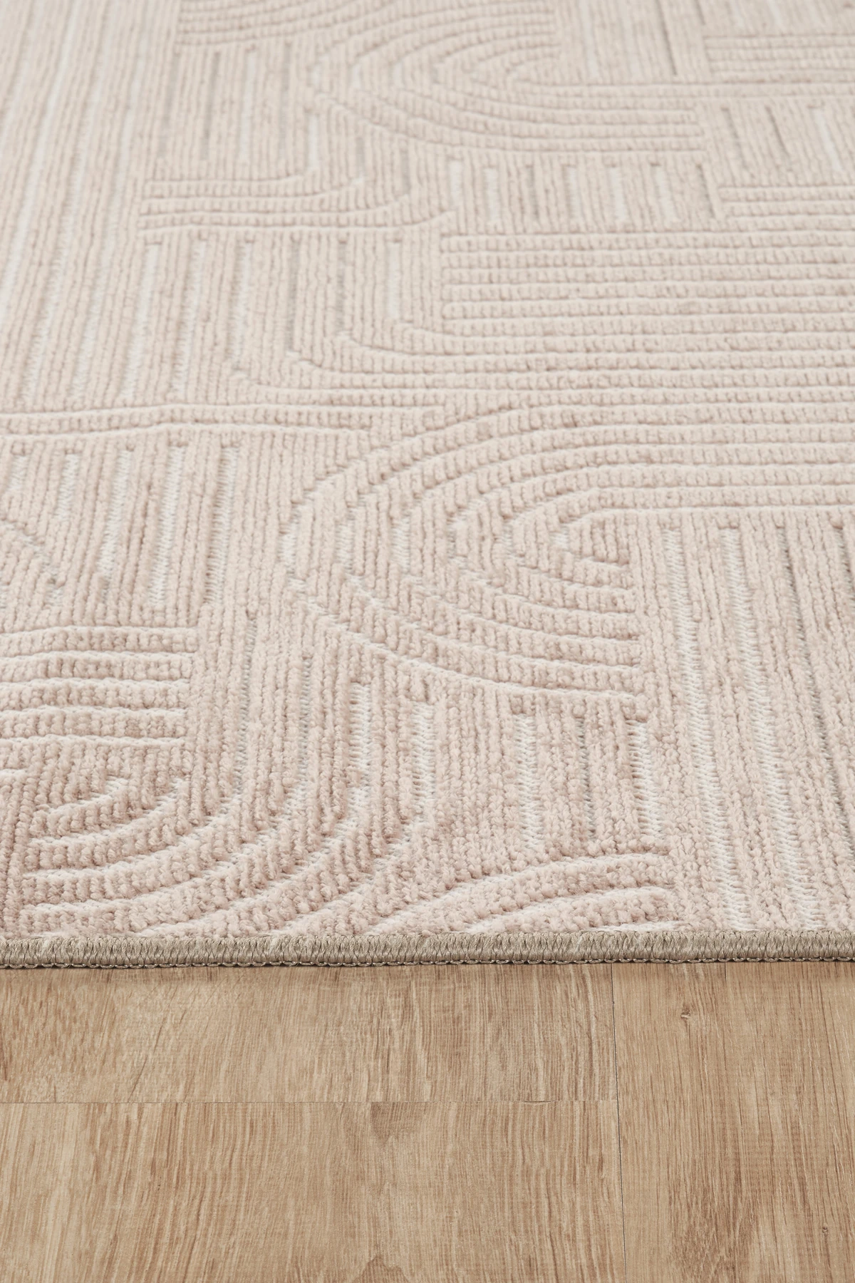 Kaydırmaz Bohem Kilim Makinada Yıkanabilir İnce Yumuşak Salon Koridor Mutfak Banyo Halısı - Vizon