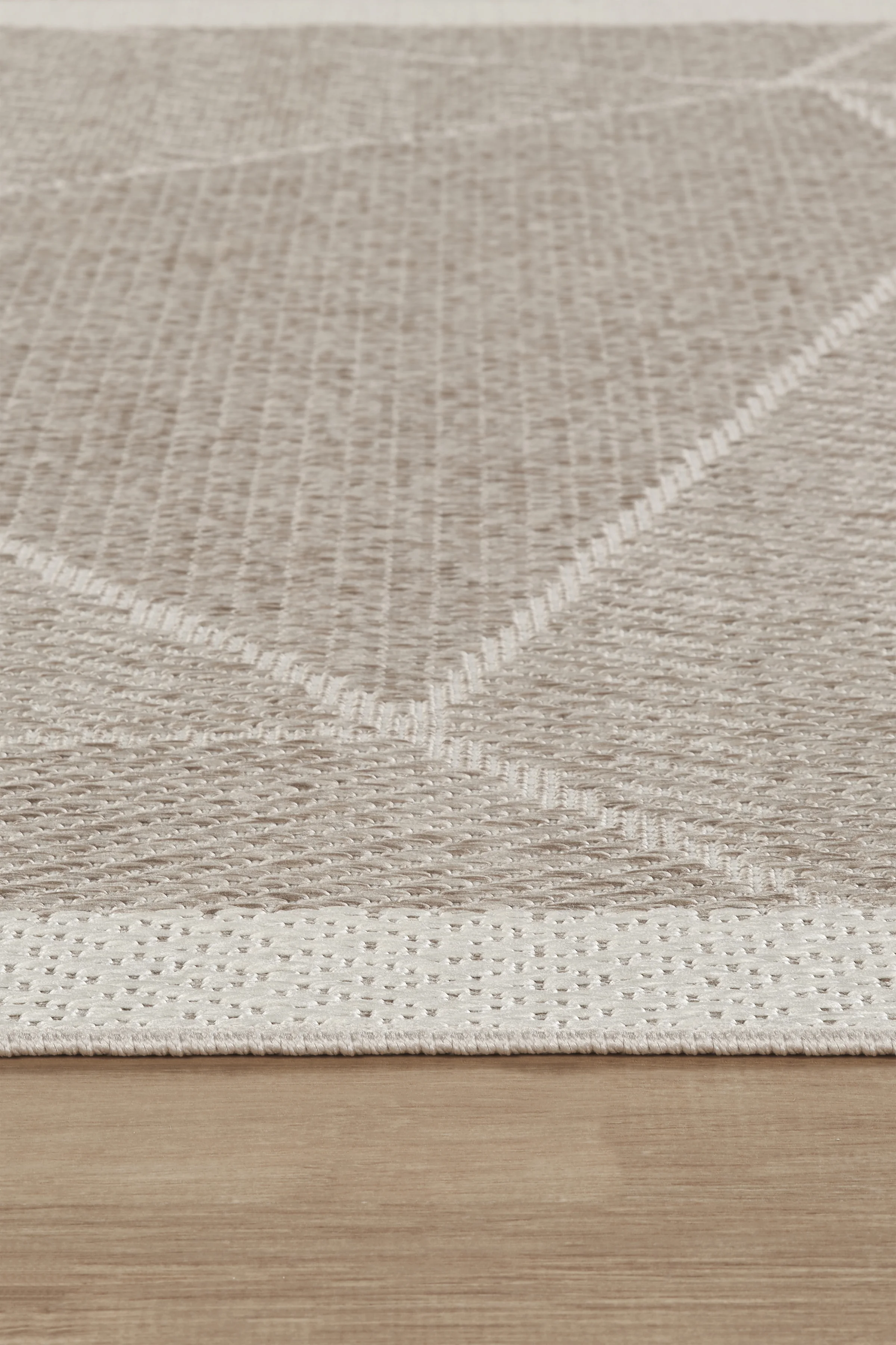 Jüt Sisal Halı Yolluk – Leke Tutmaz, Kaymaz Tabanlı, Bordürlü Mutfak ve Koridor Halısı - Bej-Krem