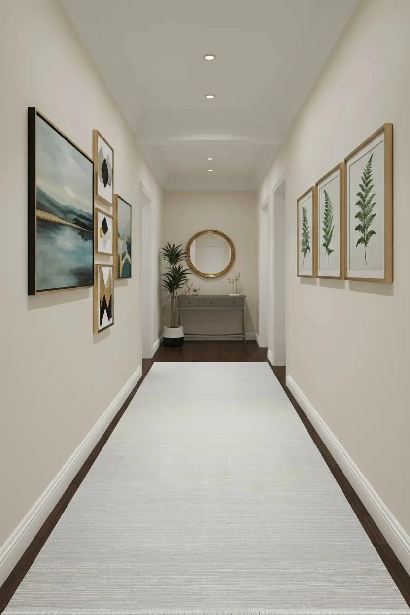 Düz ve Şık Desen, Yıkanabilir, Kaydırmaz, Toz Tutmaz Kadife Halı - Beyaz