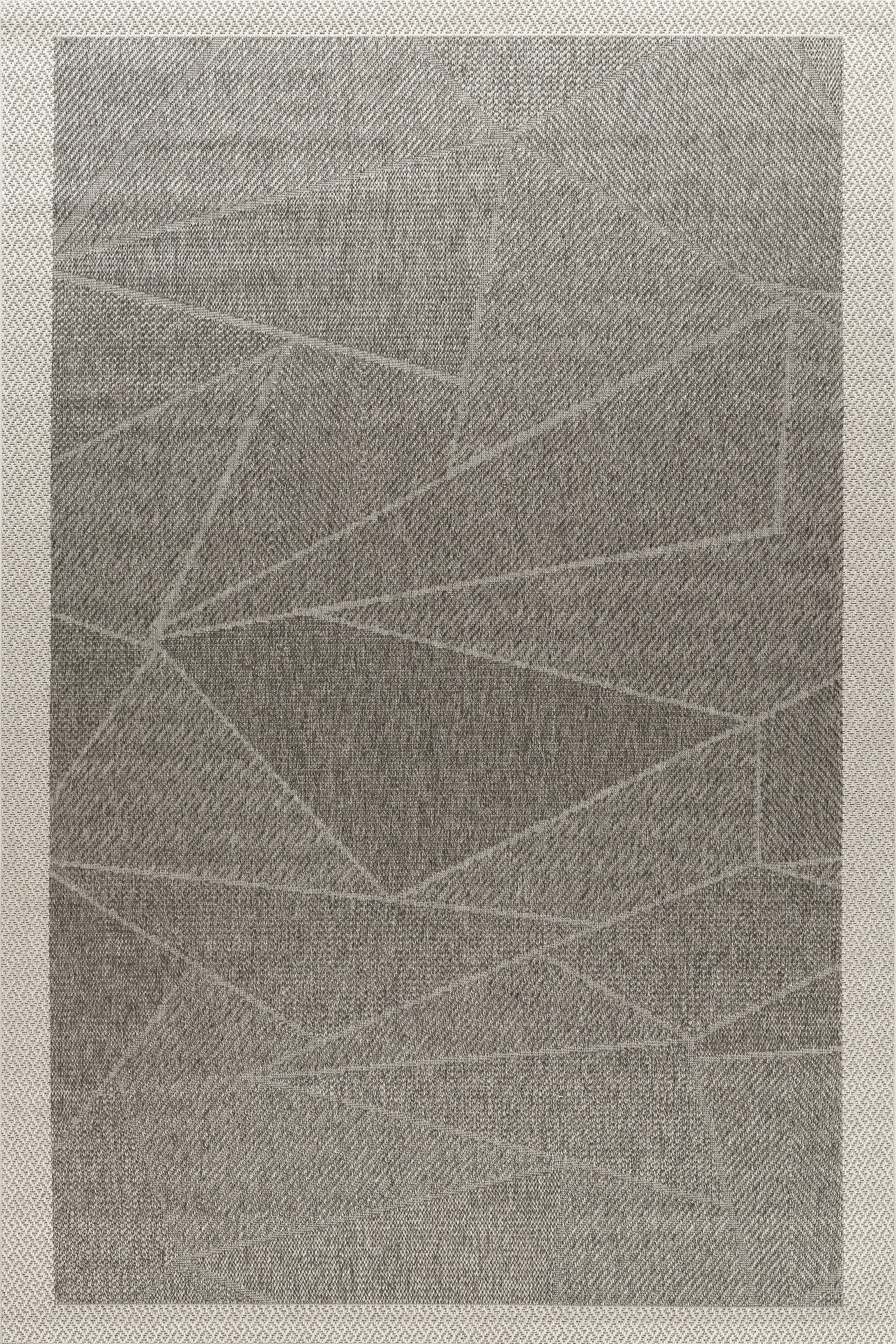 Jüt Sisal Halı Yolluk – Leke Tutmaz, Kaymaz Tabanlı, Bordürlü Mutfak ve Koridor Halısı - Antrasit-Gri