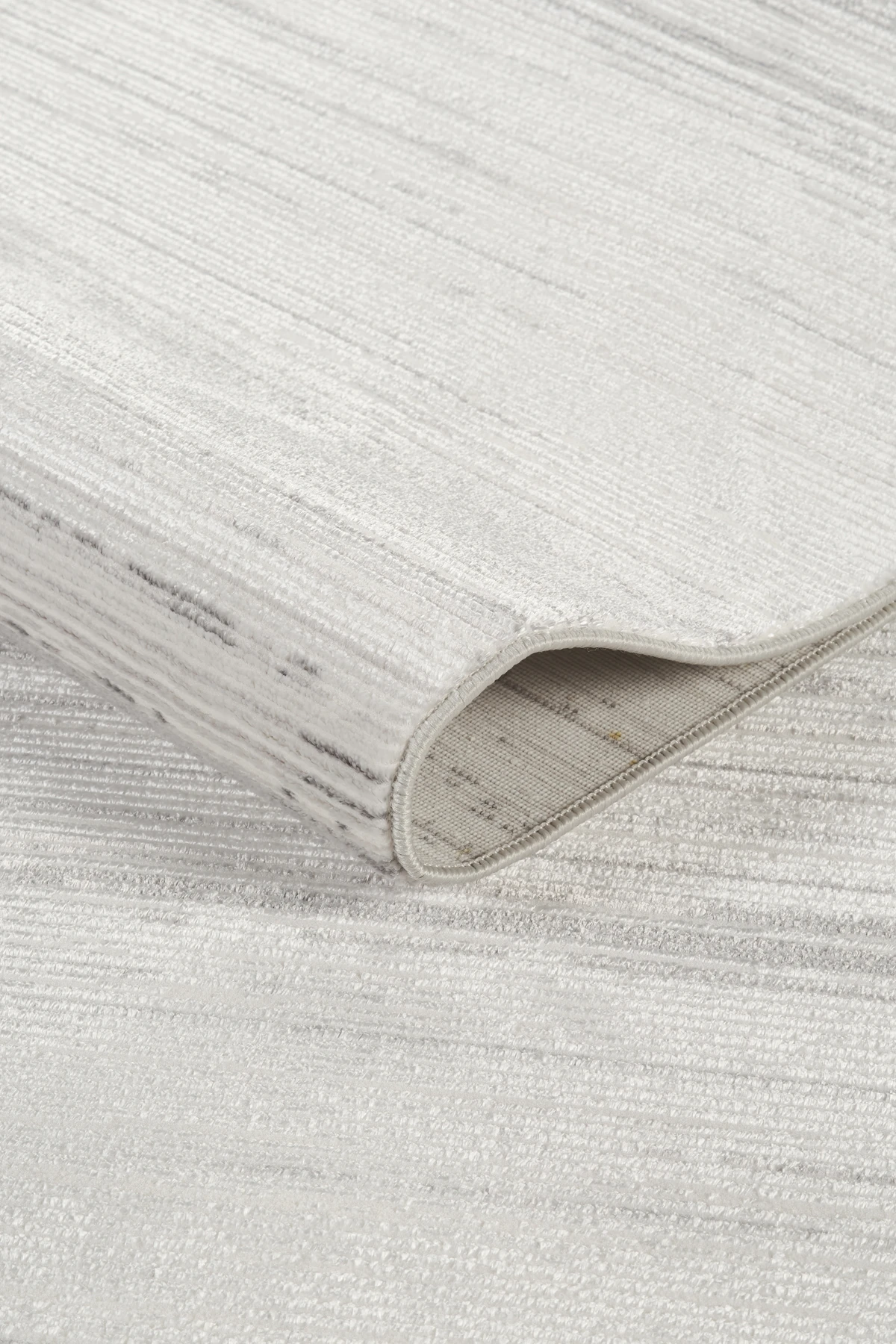 Düz ve Şık Desen, Yıkanabilir, Kaydırmaz, Toz Tutmaz Kadife Halı - Gri