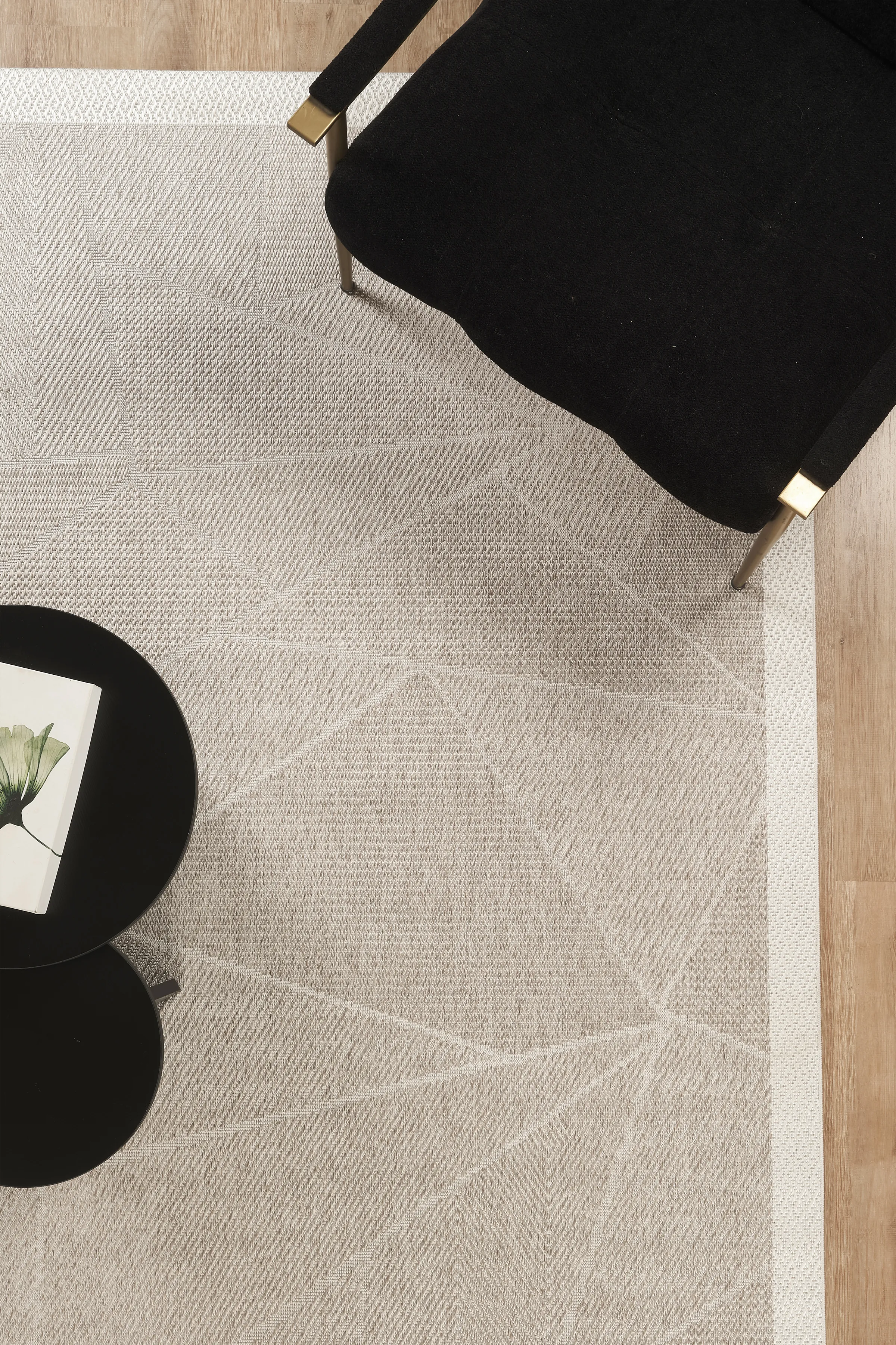 Jüt Sisal Halı Yolluk – Leke Tutmaz, Kaymaz Tabanlı, Bordürlü Mutfak ve Koridor Halısı - Bej-Krem