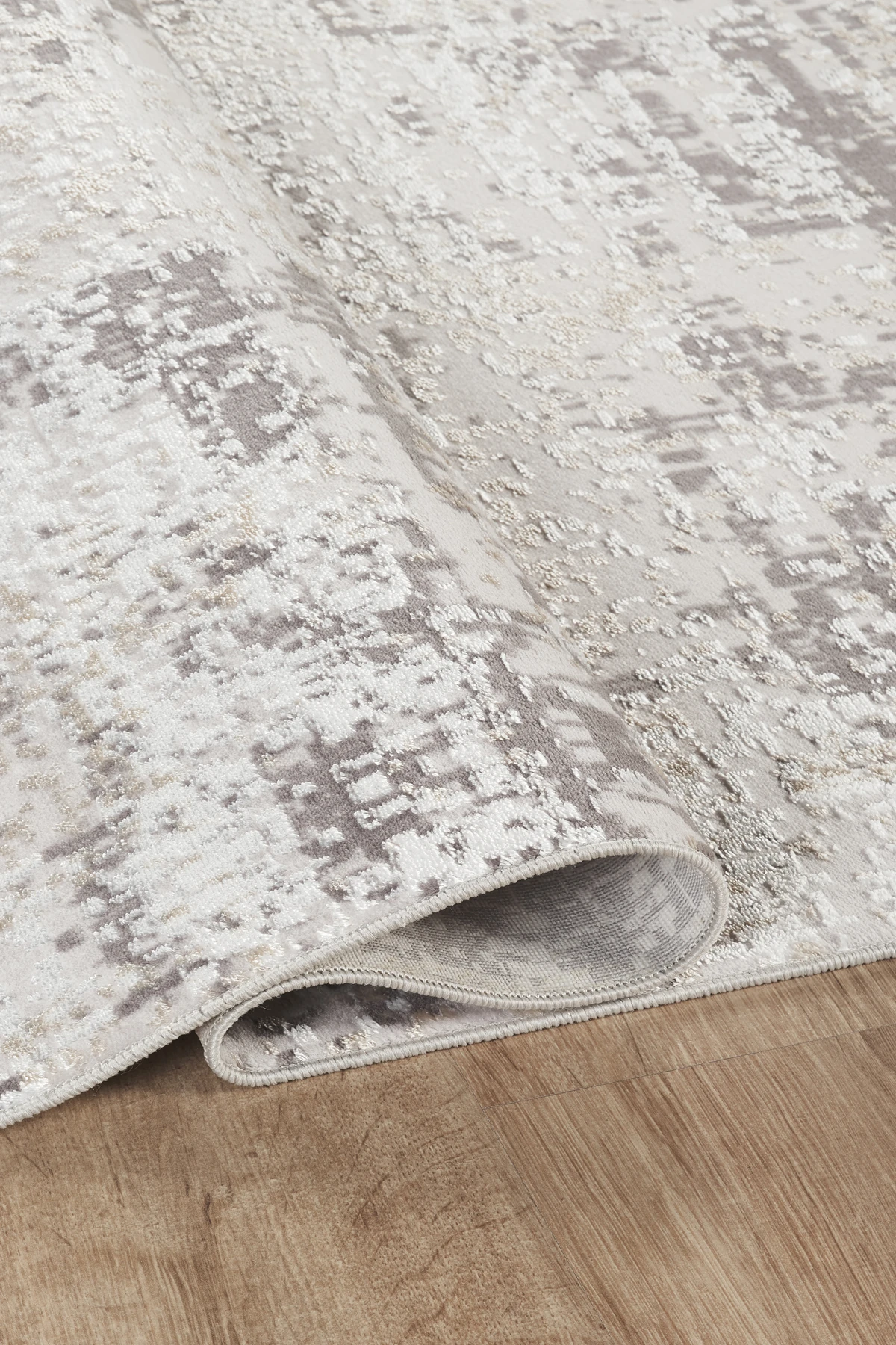 Sade Modern Desenli, Yıkanabilir, Anti-Bakteriyel Halı Yolluk Salon Koridor Paspas Halısı - Bej