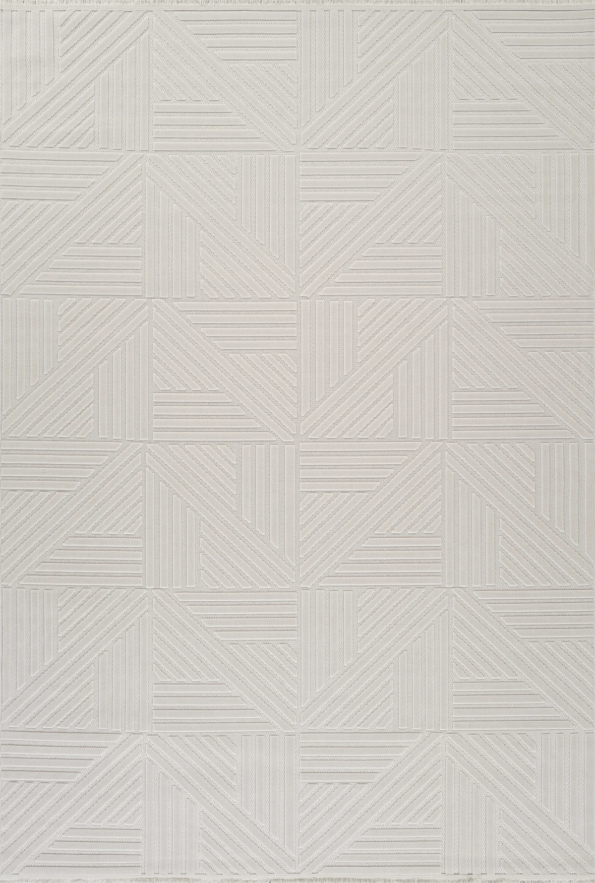 İskandinav Tarzı Kabartmalı Kadife Halı – Yıkanabilir, Kaydırmaz, Salon, Yolluk - Vizon