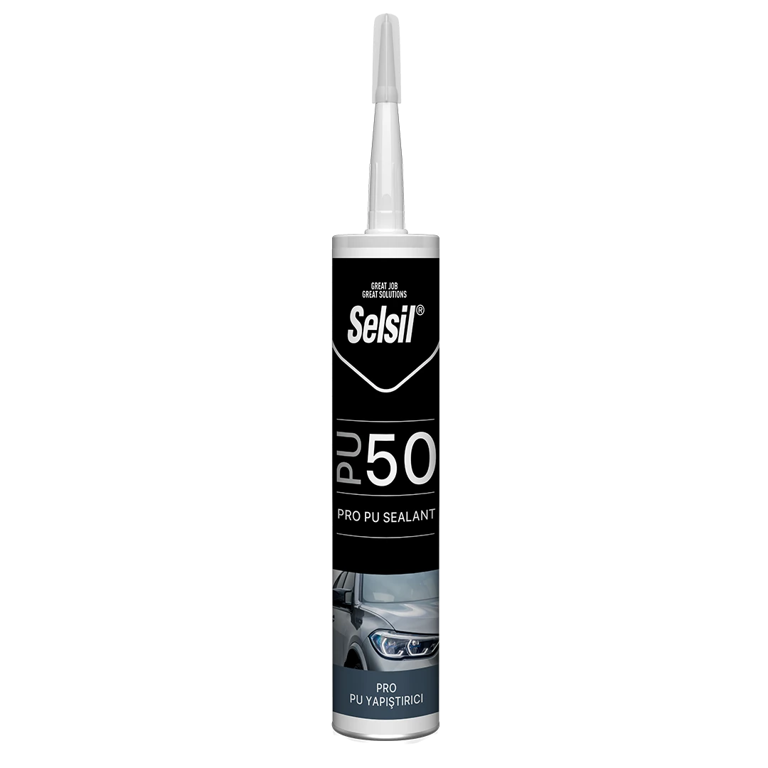 SELSİL Pu Mastik Siyah-Beyaz-Gri-Çelik Yapıştırıcı 280gr ( 25ad )