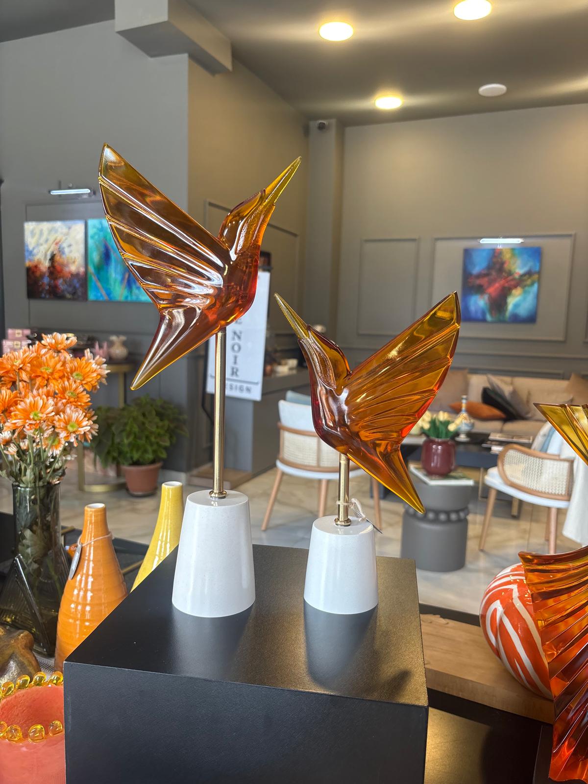 sinek kuşu reçine obje