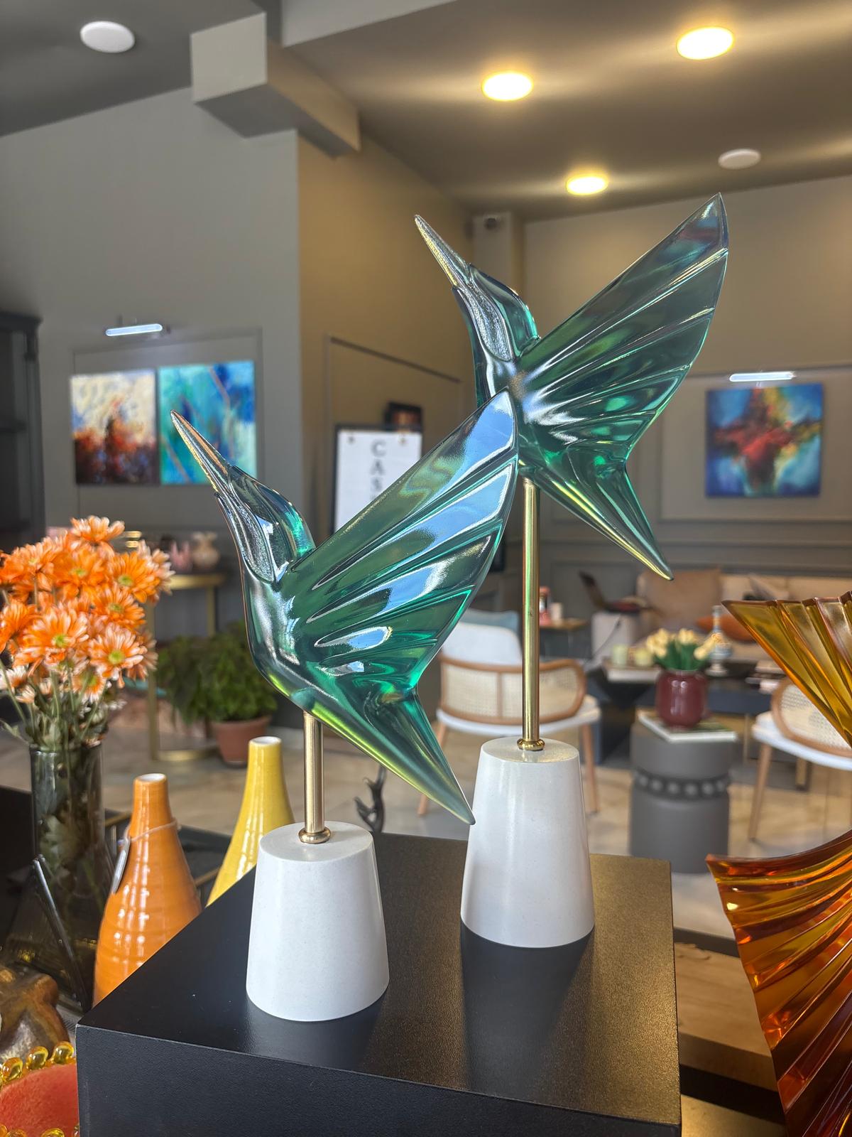 sinek kuşu reçine obje 