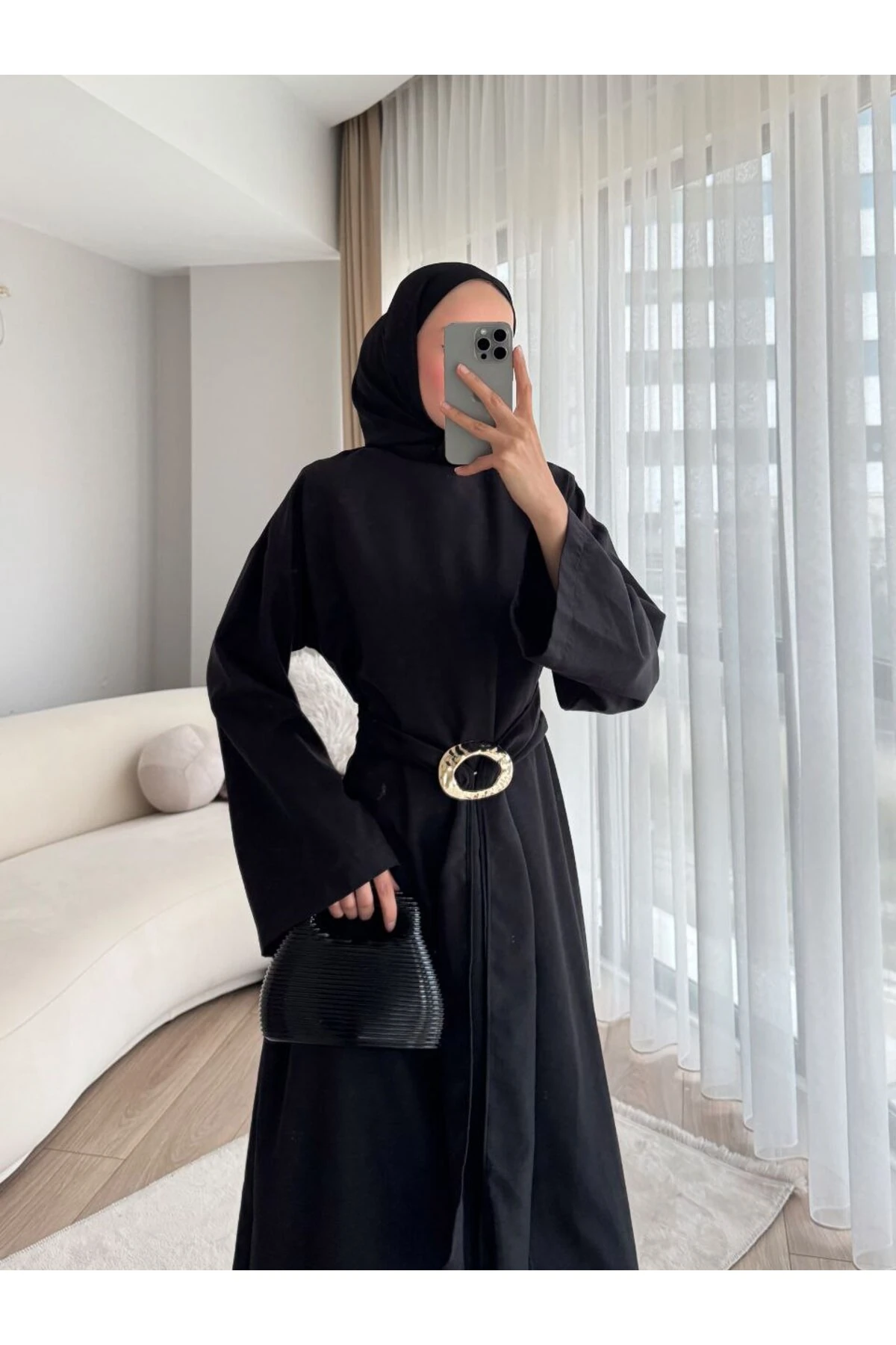 Tokalı Süet Elbise