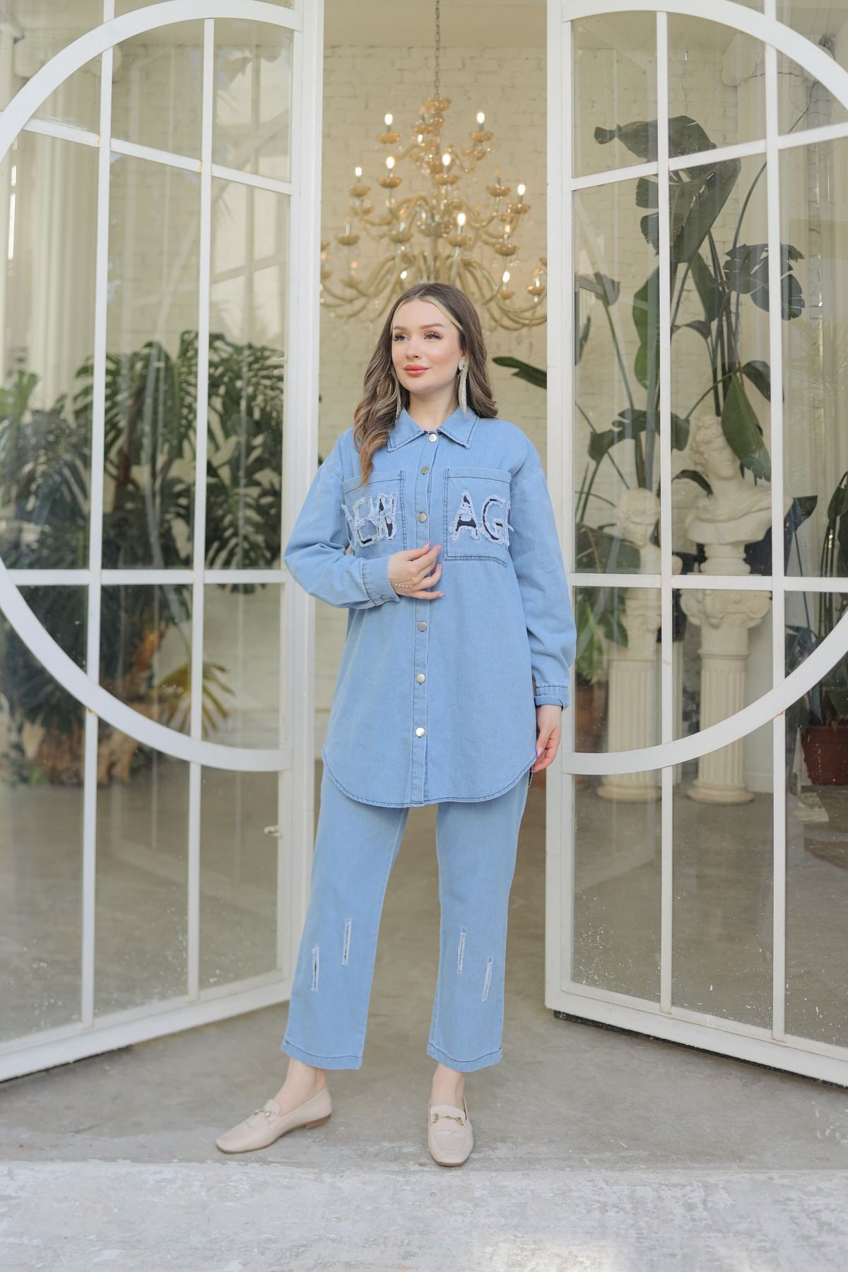 Denim Kot Ceket ve Kot Pantolon