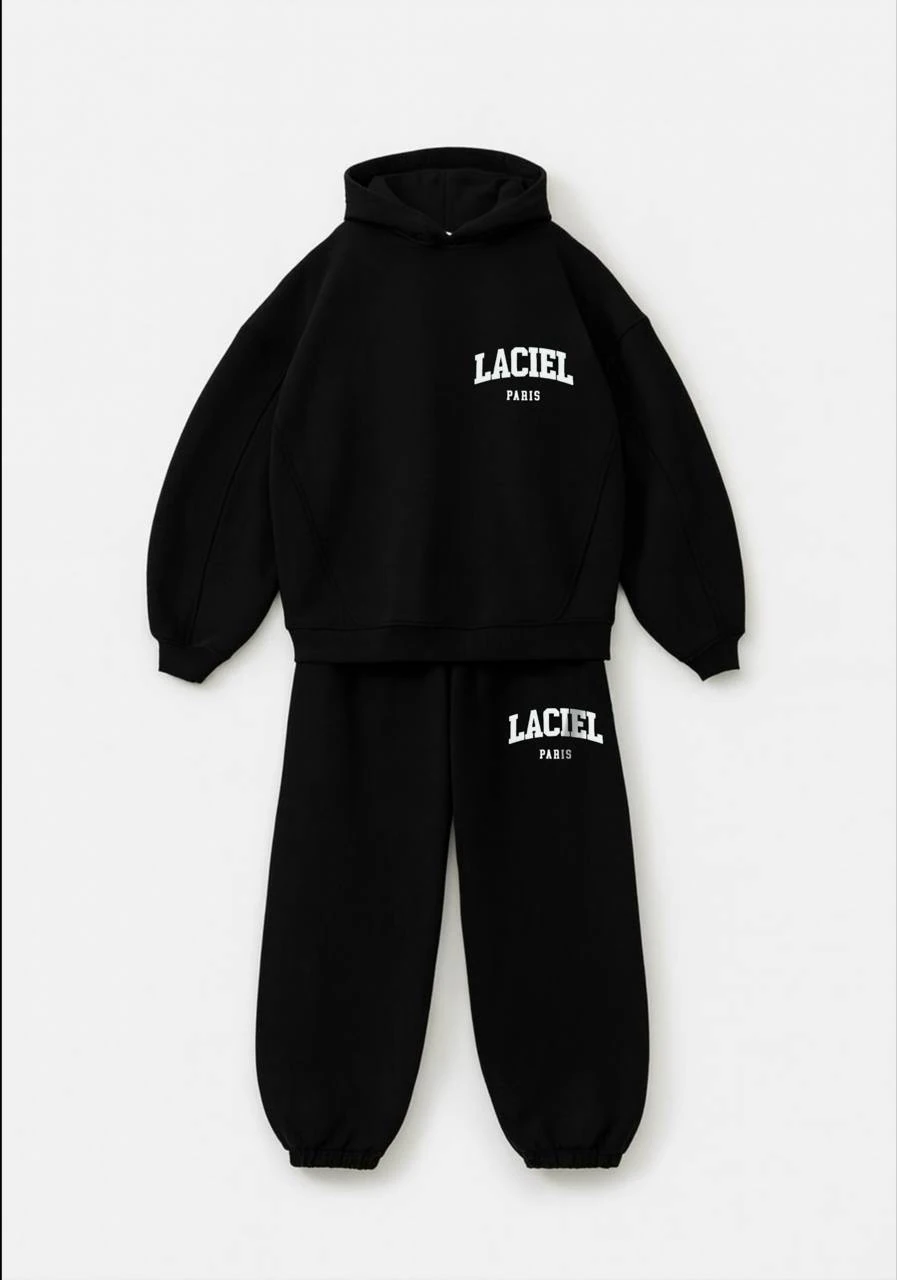 Hoodie Laciel Winter Club ❄️  Takım - Siyah