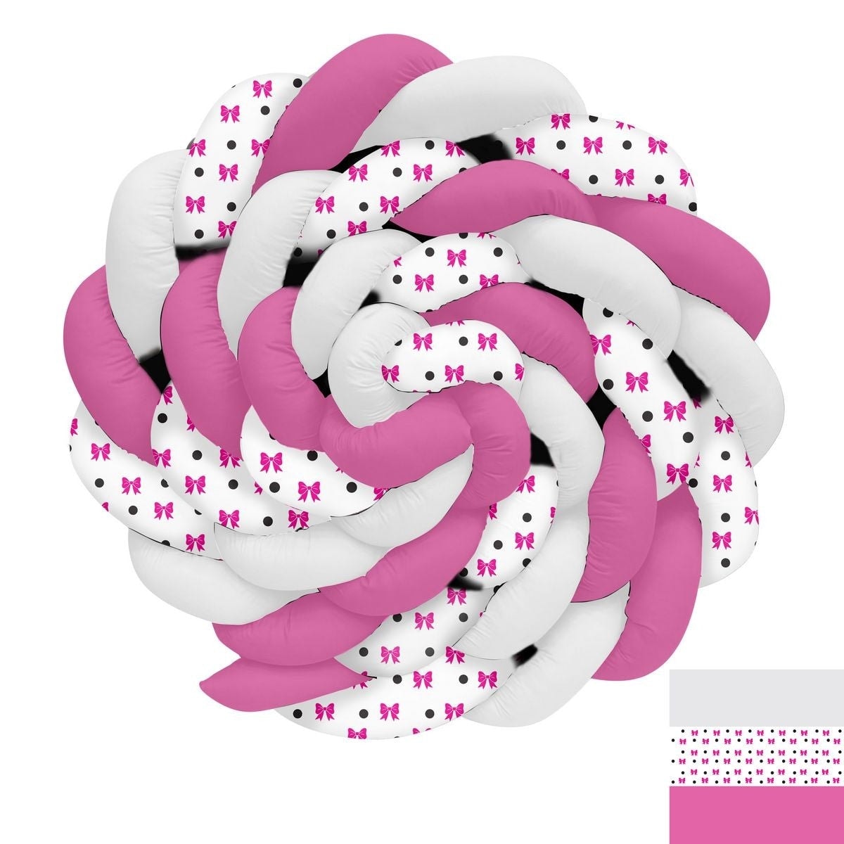 Pembe Puantiyeler ve Seksek Oyun Örgü Korumalık