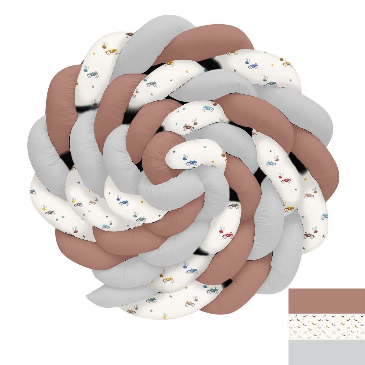 Renkli Tahta Araba Yıldız ve Yol Oyun  Örgü Korumalık