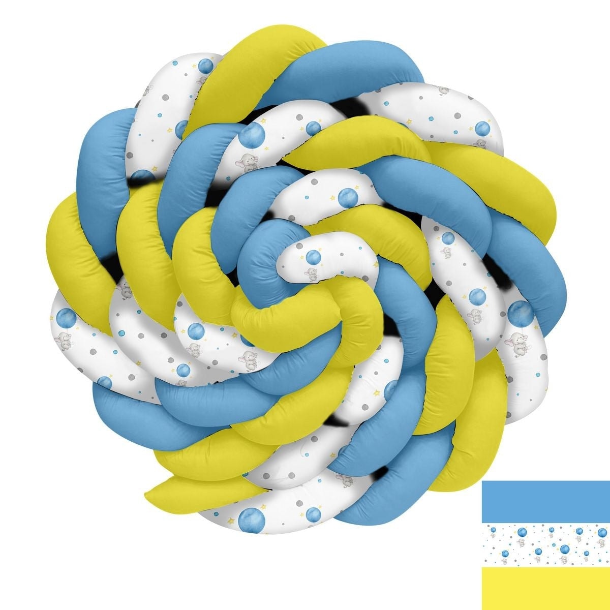 Mavi Balon Tutan Fil  Örgü Korumalık