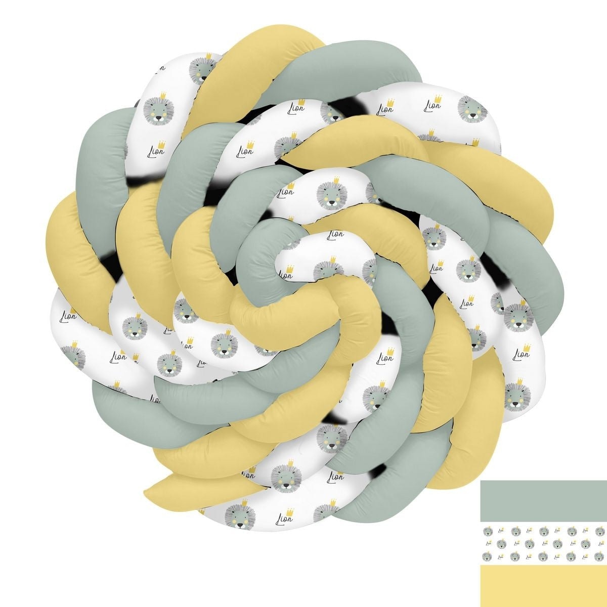 Sevimli Aslanlı ve Zikzak Örgü Korumalık