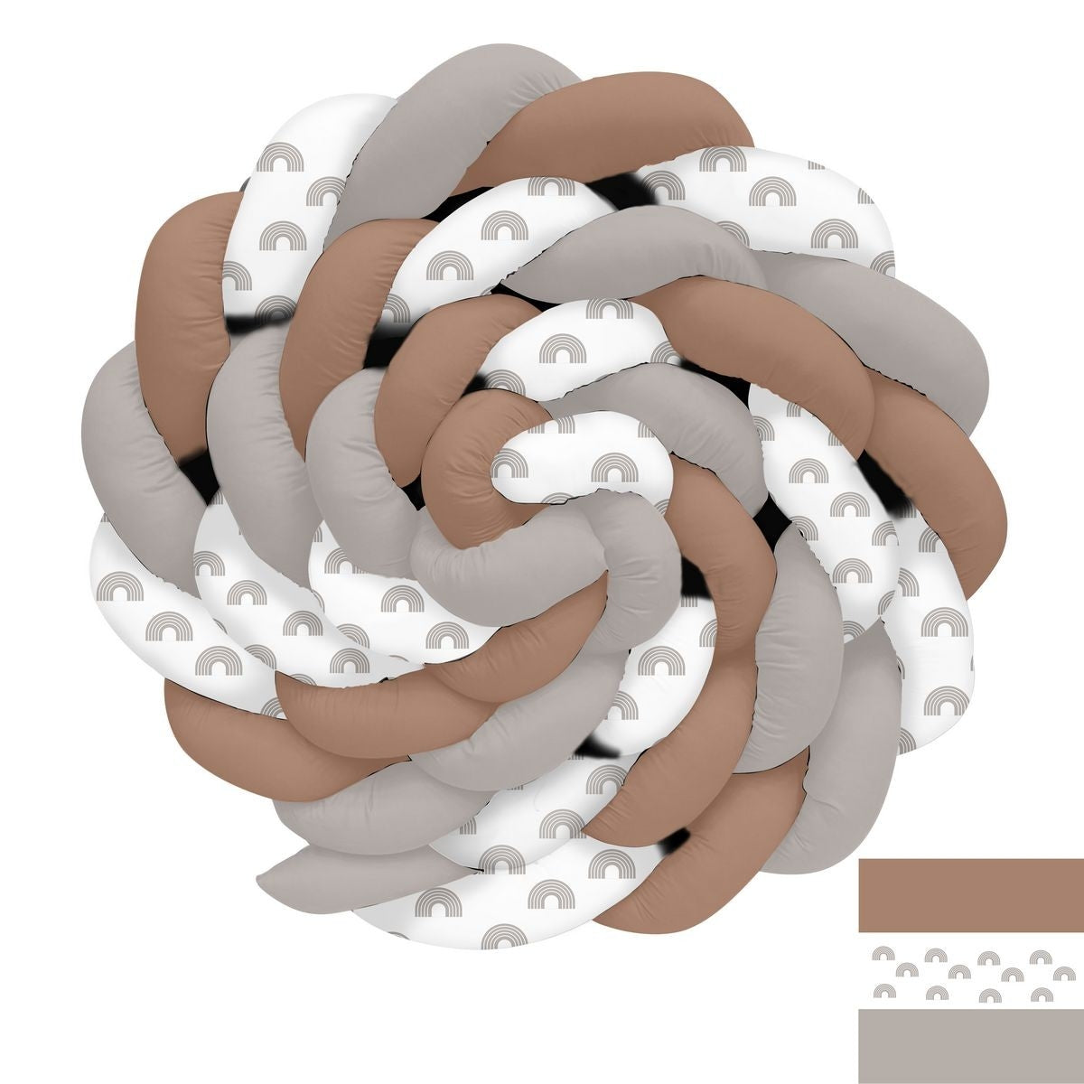 Sade Gökkuşağı ve Puantiyeler Örgü Korumalık