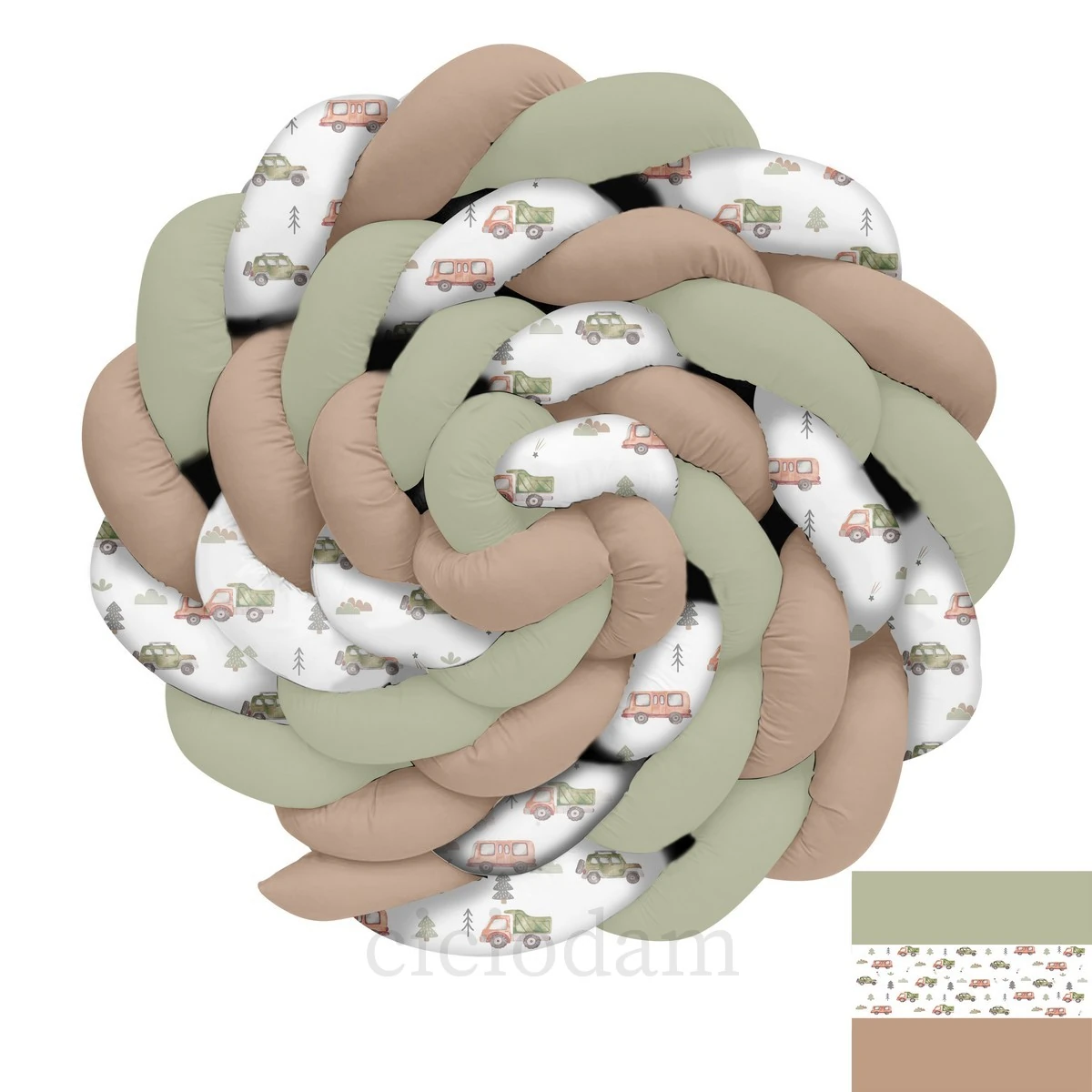 Yeşil Araba Yol Ağaçlar Örgü Korumalık