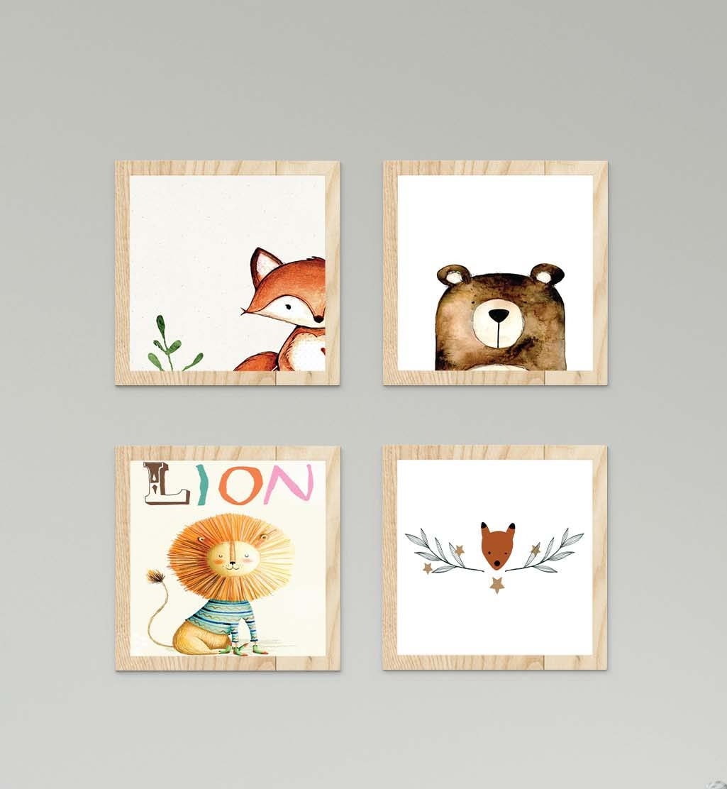 Gökkuşağı ve Puantiyeli Duvar Tablo