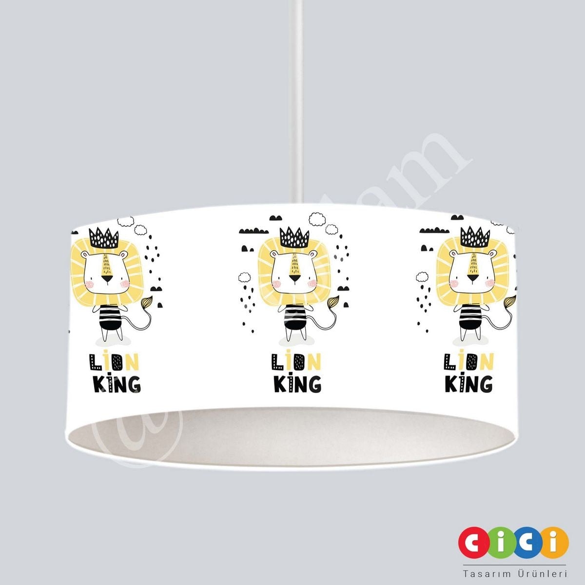 Aslan ve Gökkuşağı Lion King Çocuk Odası Avize