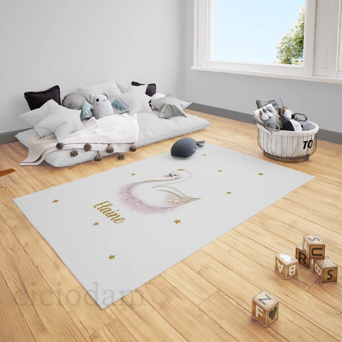 Kuğu Yıldızlar ve Taç Çocuk Halısı