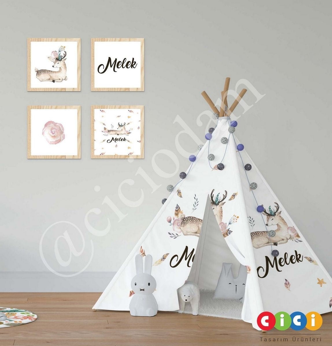 Geyikli ve Yaprak Oyun Çadırı