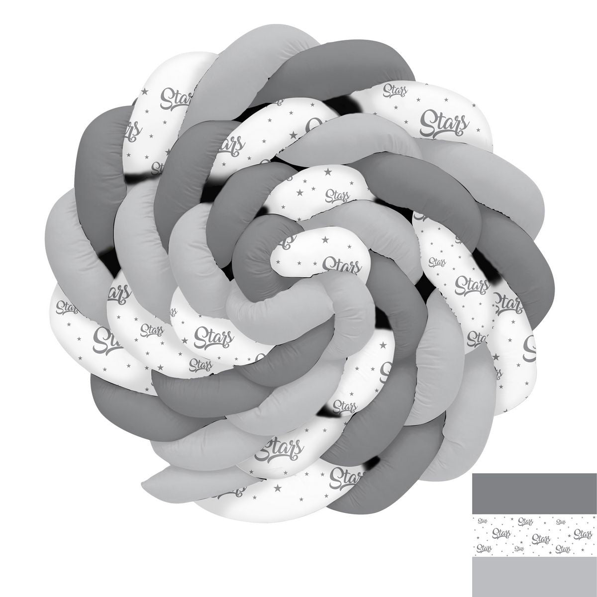 Stars Gri Gölgeli Zemin ve Parlayan Örgü Korumalık