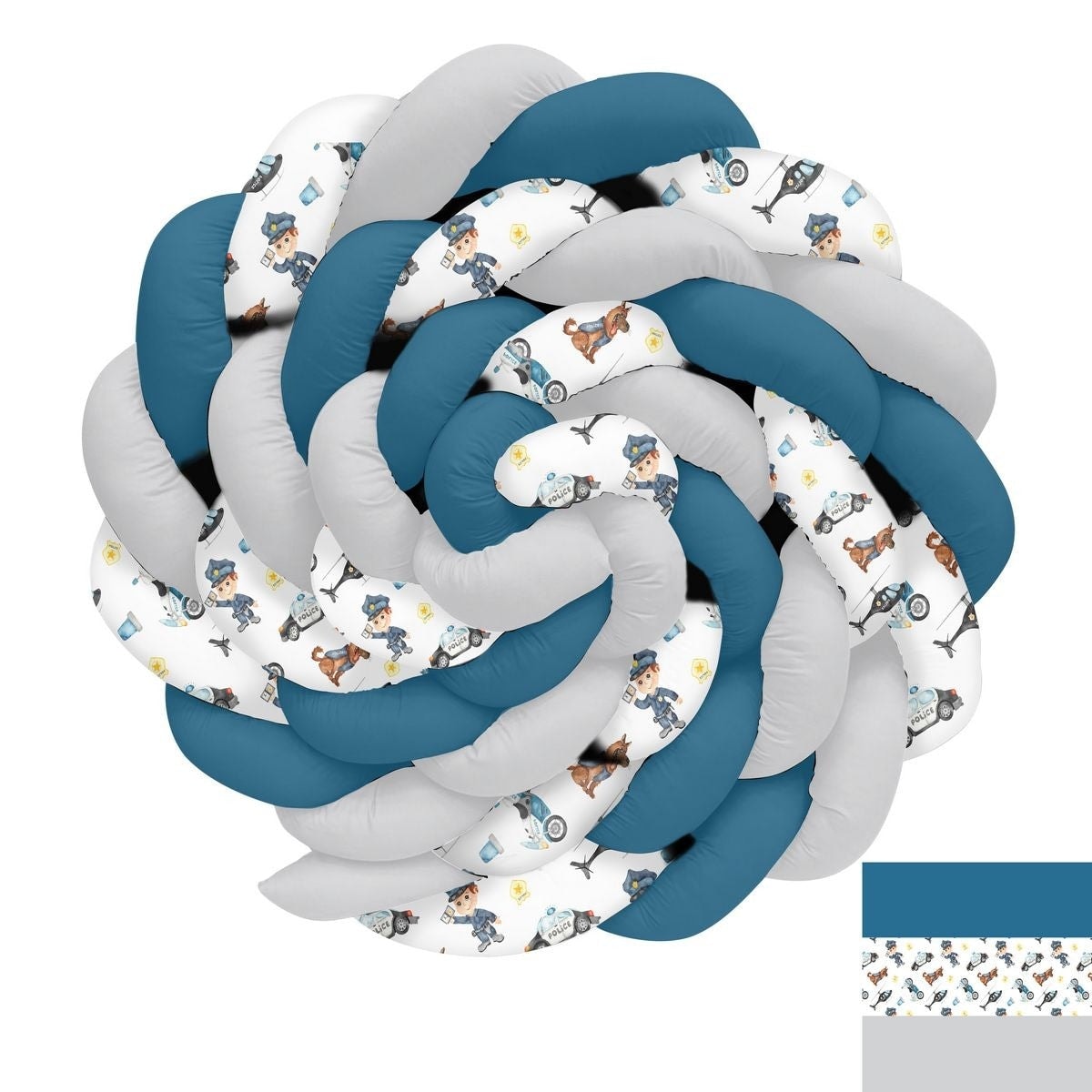 Trafik Polisi Arabalar ve Helikopter Örgü Korumalık