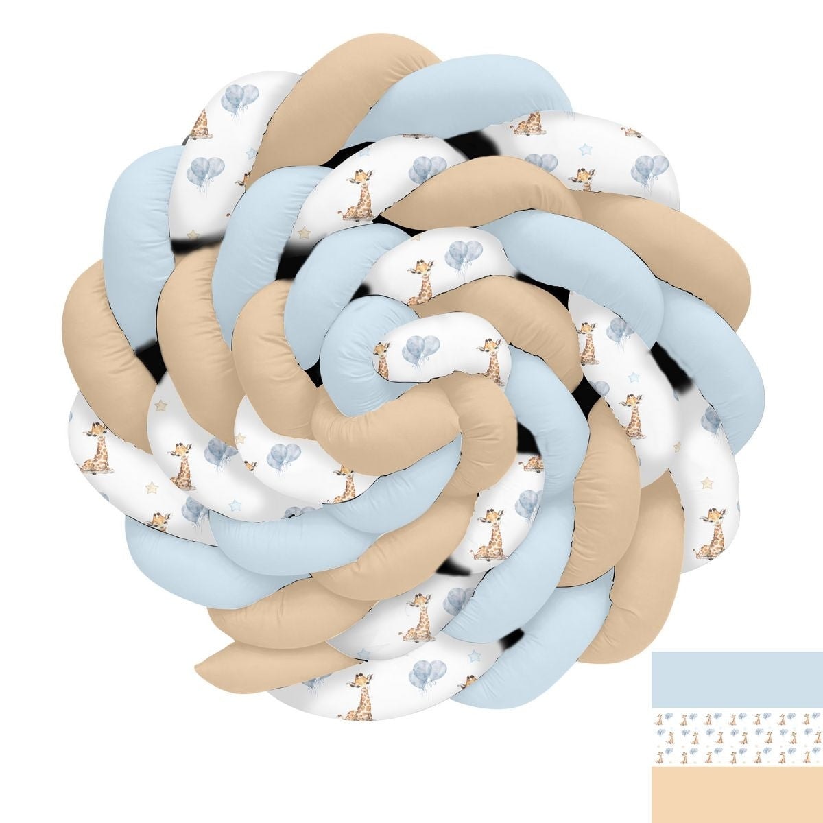 Oturan Balonlu Zürafa ve Yıldızlar Örgü Korumalık