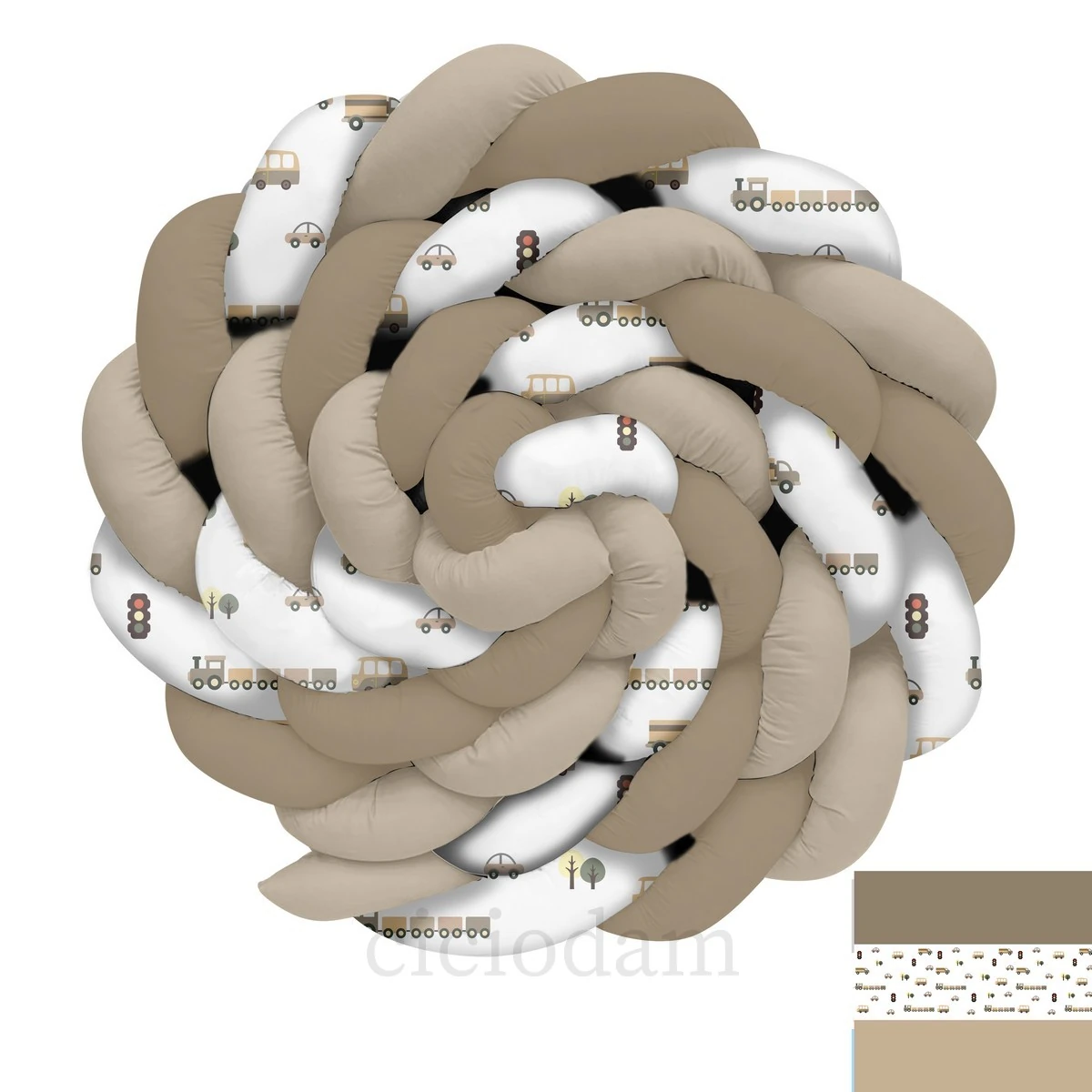 Kahverengi Araba Tren Kamyon ve Araba Yol Örgü Korumalık