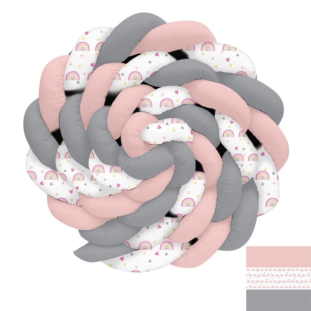 Gökkuşakları ve Kalpler Örgü Korumalık