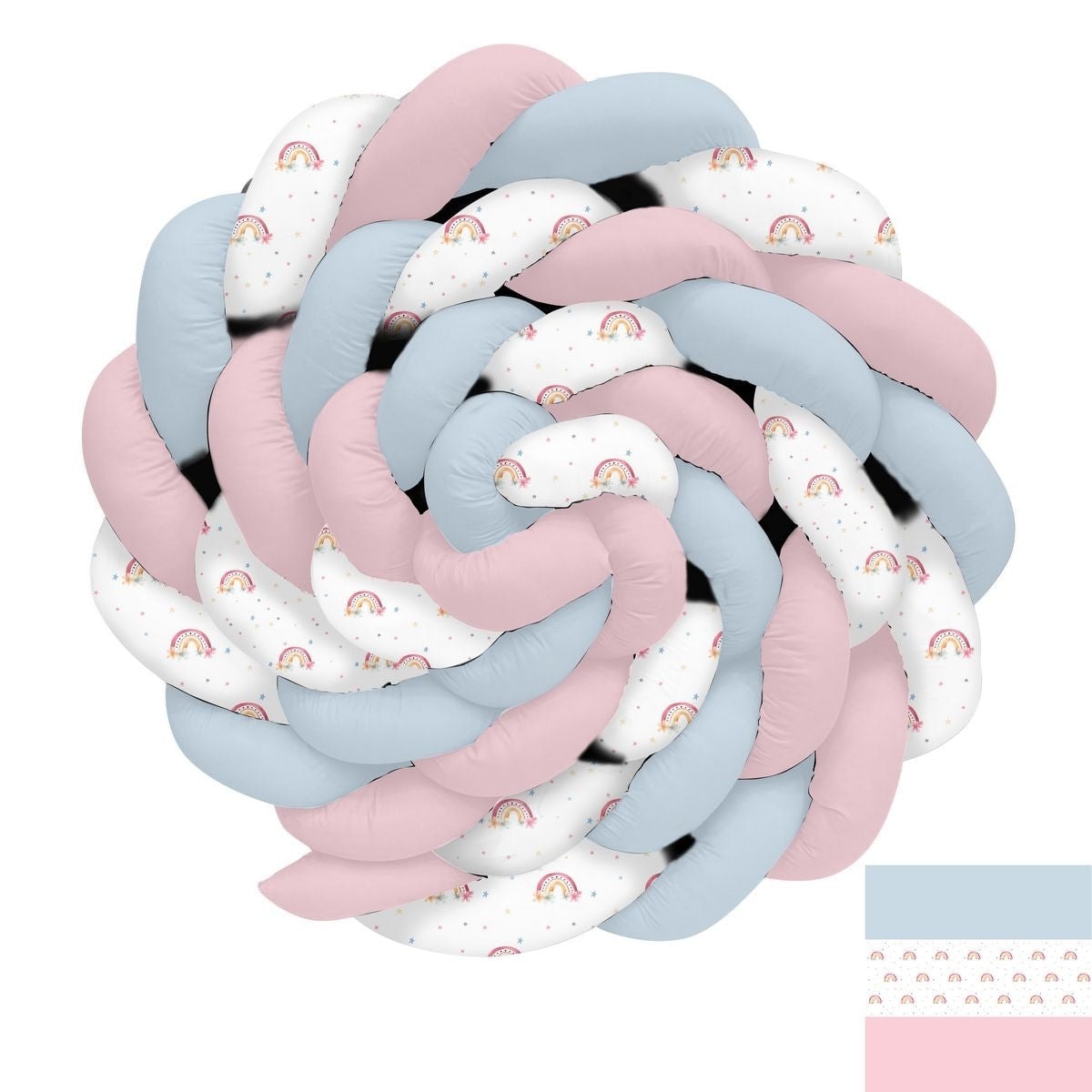 Gökkuşağı Yıldız ve Buluttan Seksek Oyun Örgü Korumalık