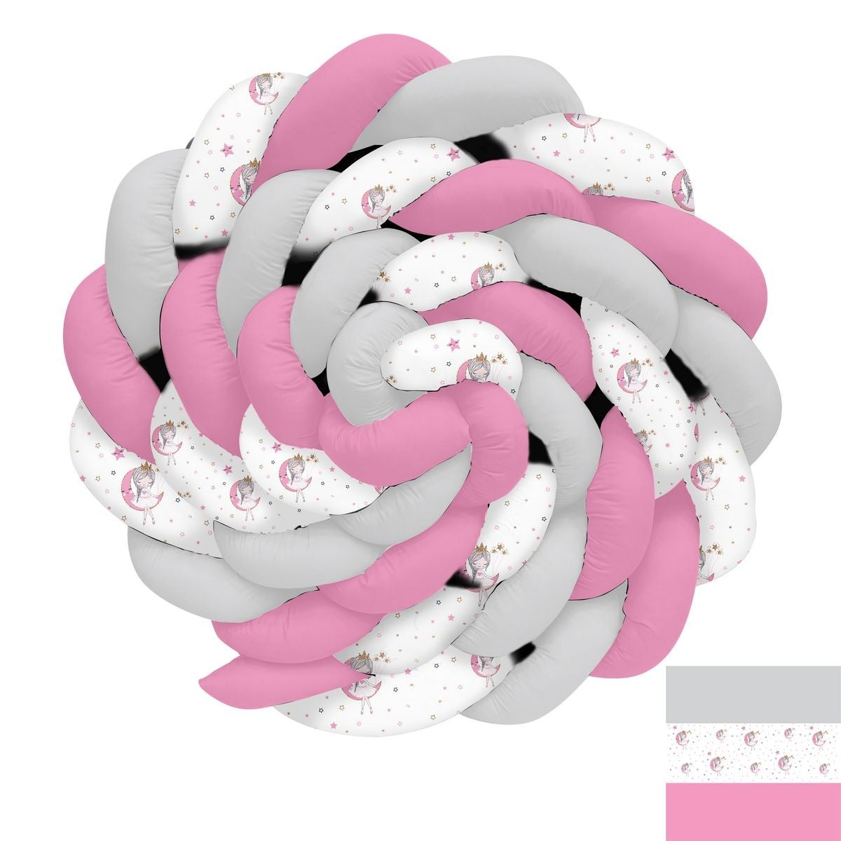 Ayda Uyuyan Kız ve Yıldızlar Örgü Korumalık