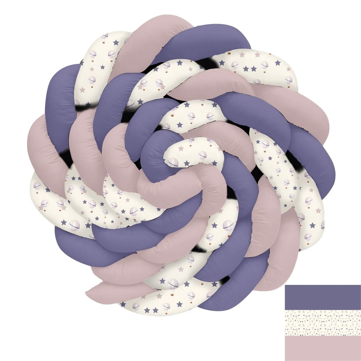 Uçan Balon Çiçekler ve Yıldızlar Örgü Korumalık