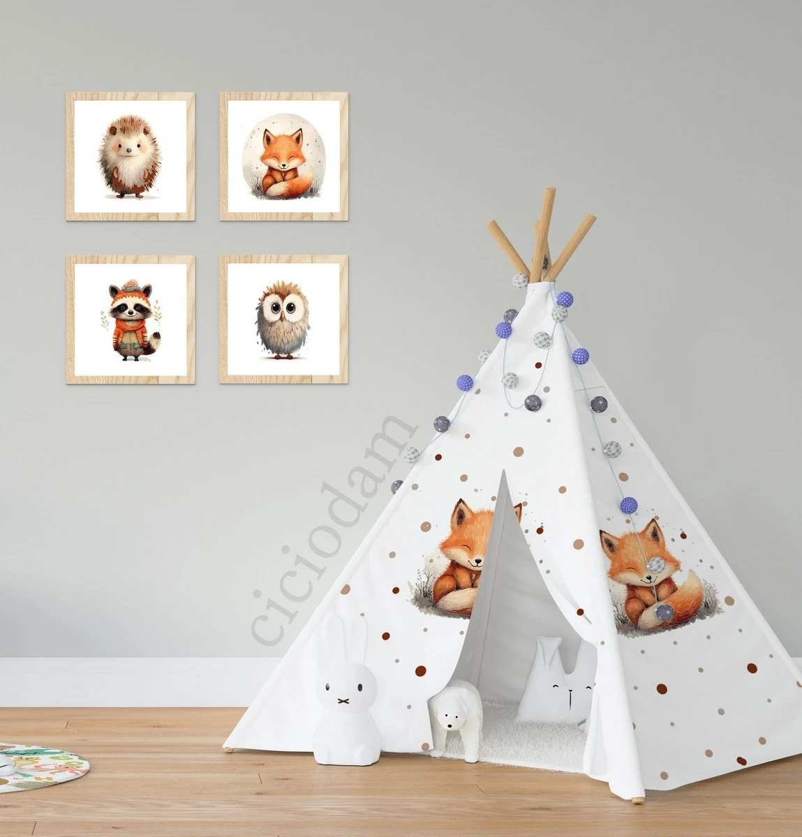 Gülen Tilki Ve Puantiyeler Oyun Çadırı