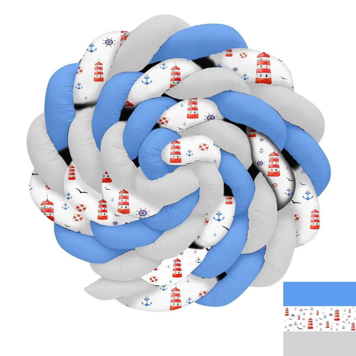 Çapa Dümen Deniz Feneri Pusula Denizci 416 Örgü Korumalık