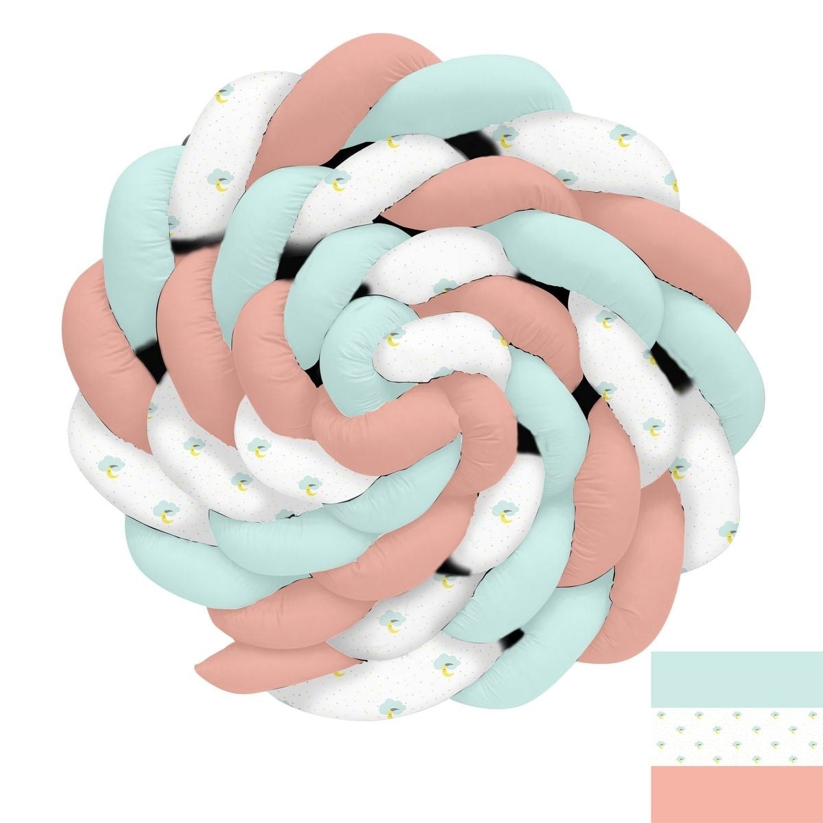 Ay Dede Uçan Balon ve Yıldızlar Örgü Korumalık