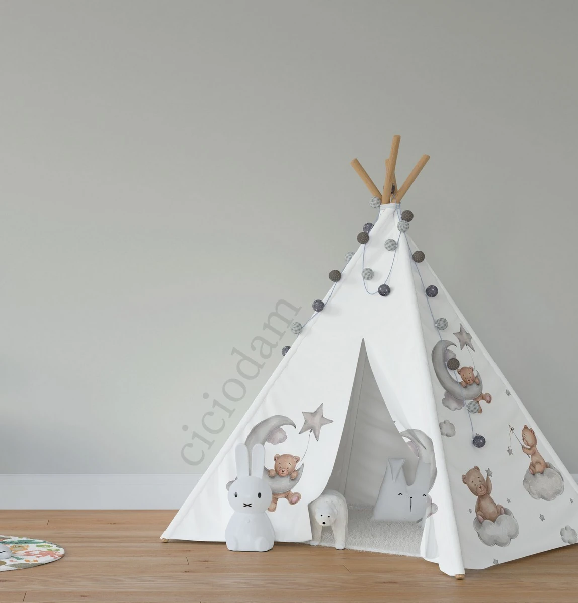 Bulut Üzerinde Ayı Yıldızlar Oyun Çadırı