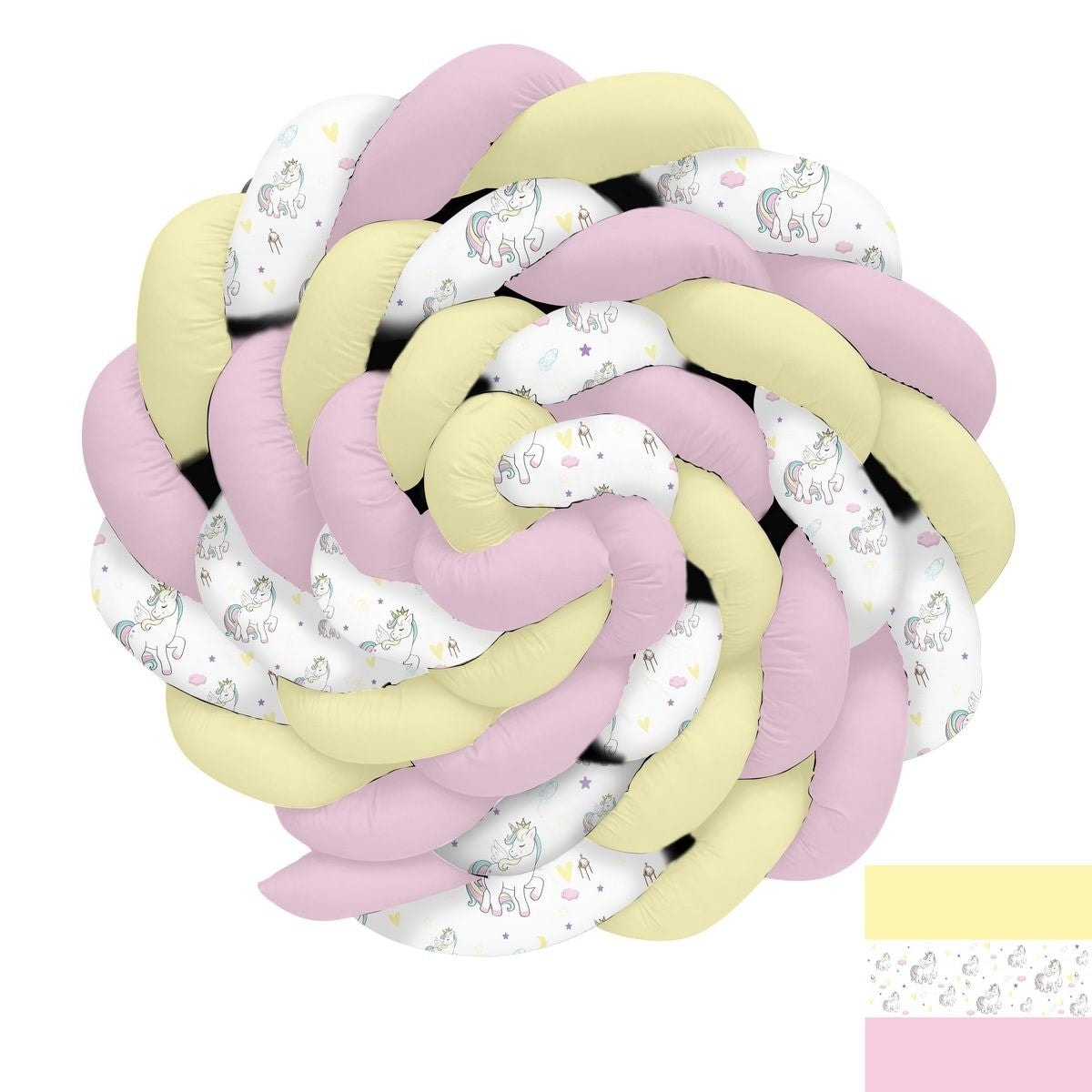 Pembe Bulut Üstünde Unicorn 631 Örgü Korumalık